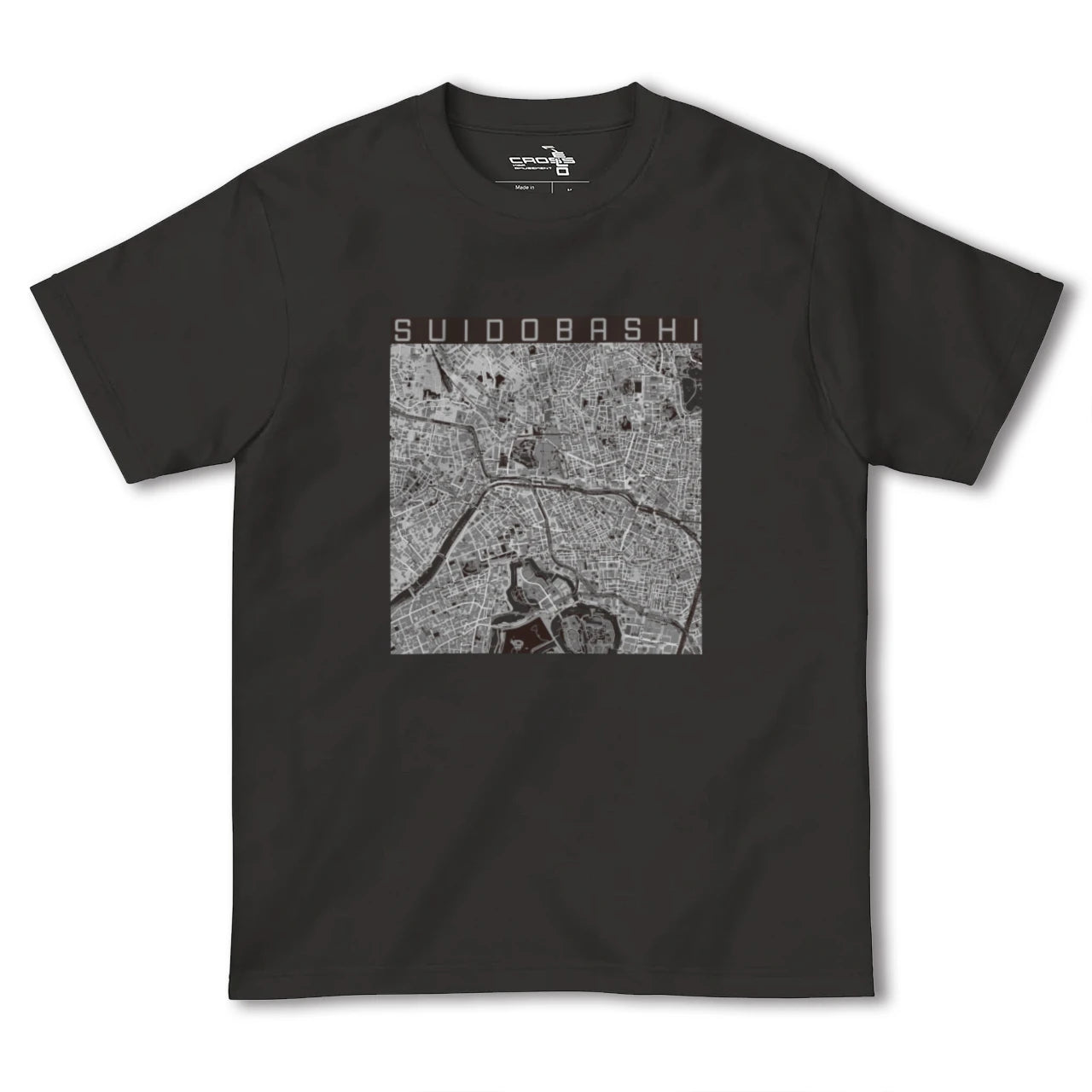 【水道橋(東京都)】地図柄ヘビーウェイトTシャツ