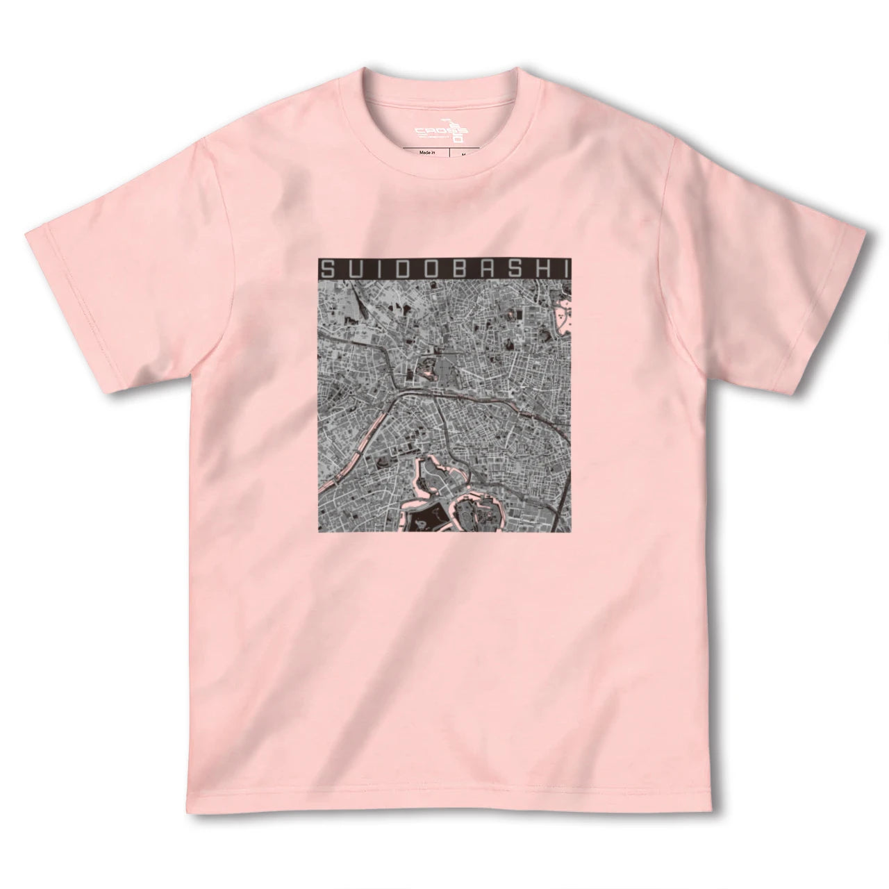 【水道橋(東京都)】地図柄ヘビーウェイトTシャツ