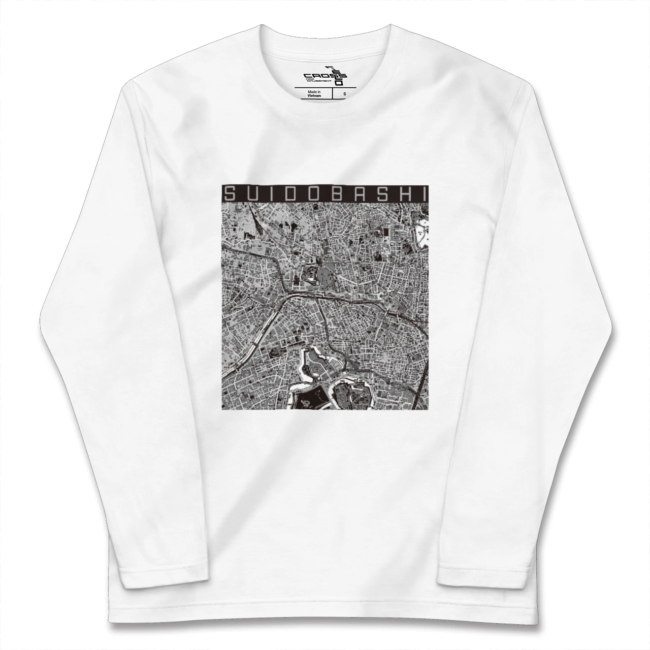 【水道橋(東京都)】地図柄ロングスリーブTシャツ