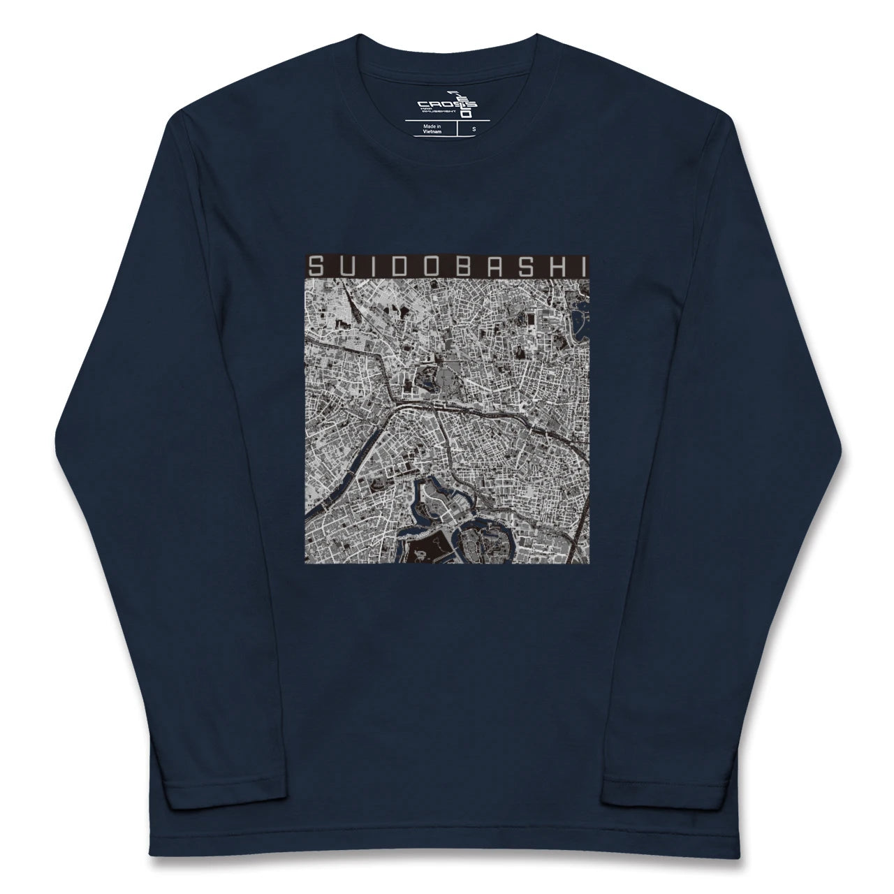 【水道橋(東京都)】地図柄ロングスリーブTシャツ