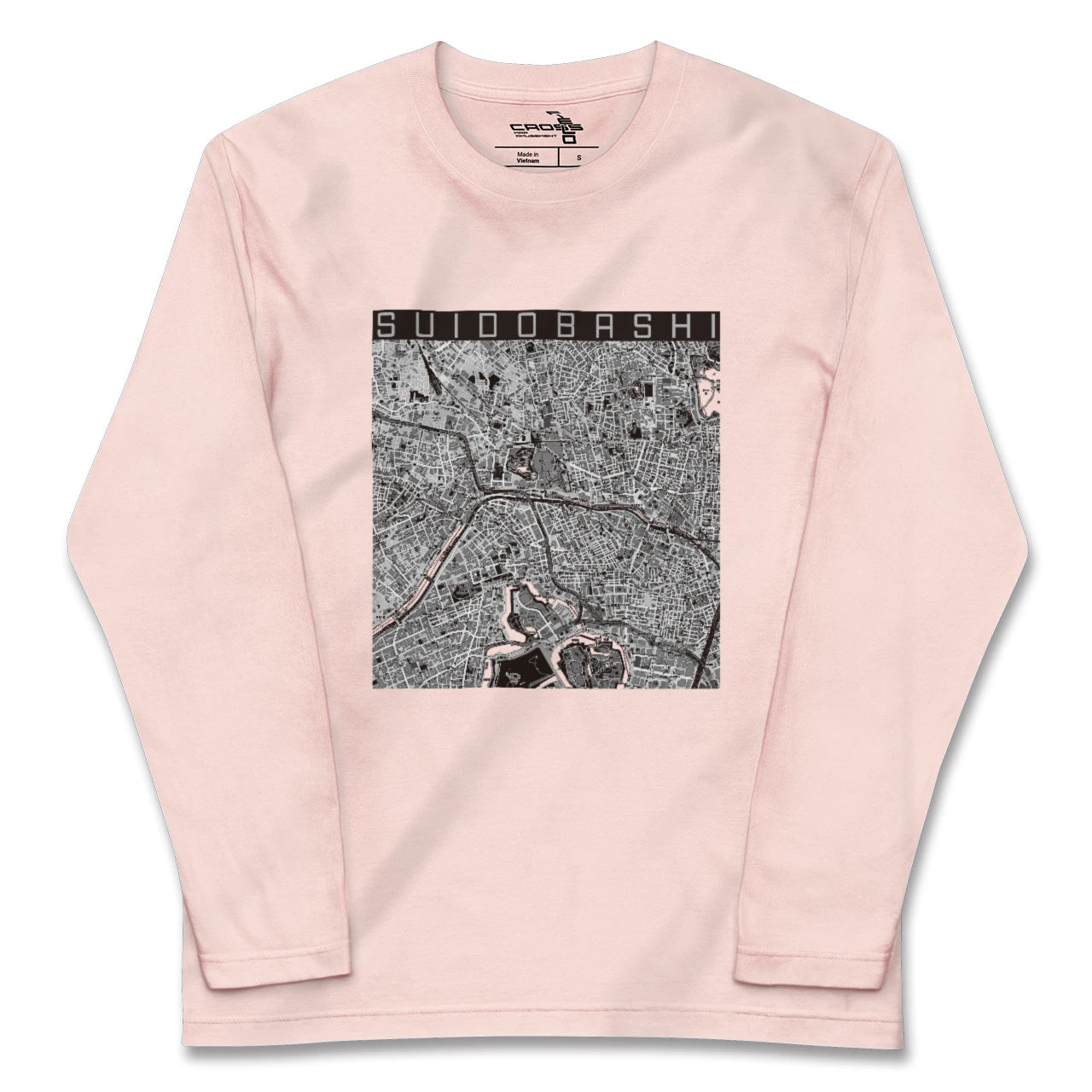 【水道橋(東京都)】地図柄ロングスリーブTシャツ