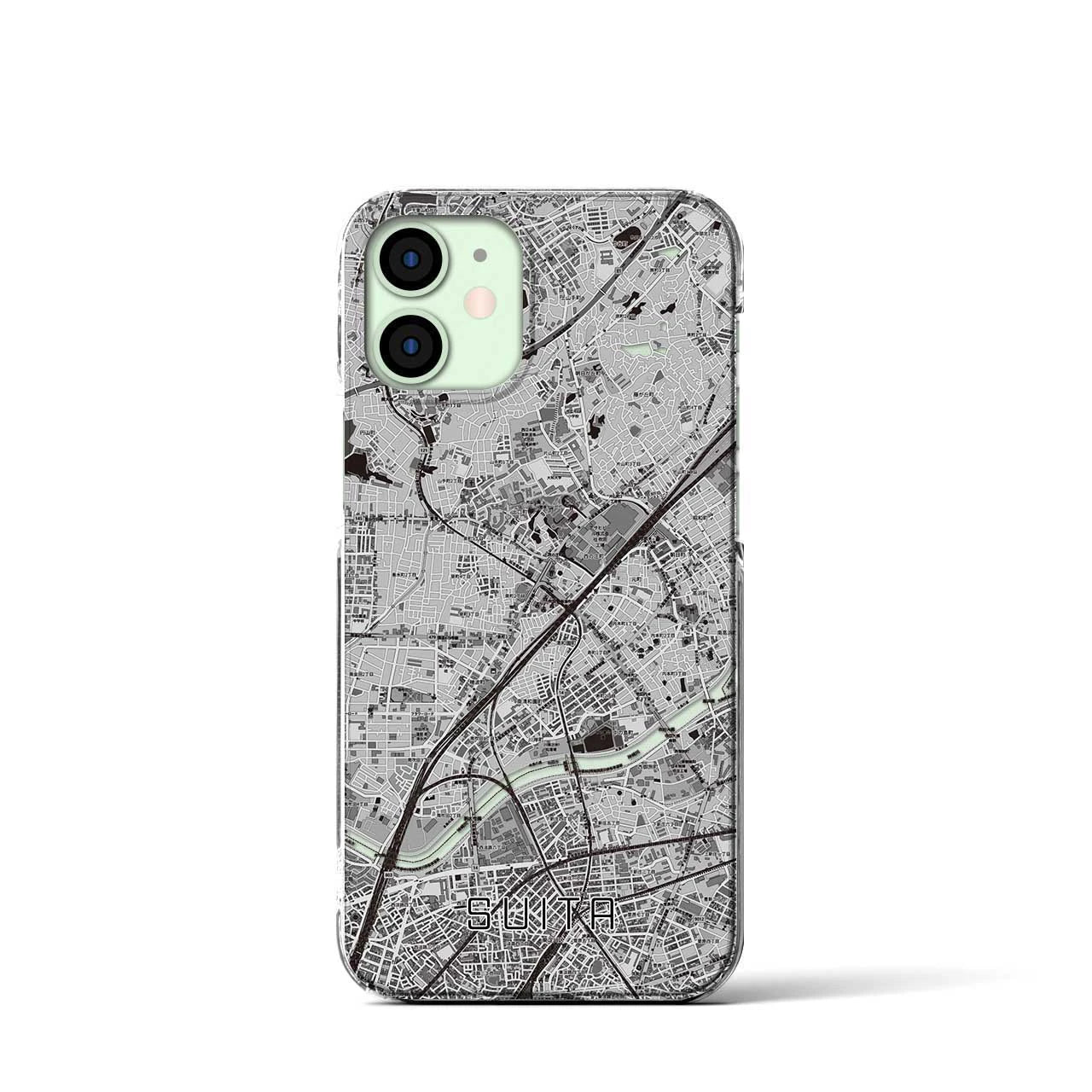 【吹田(大阪府)】地図柄iPhoneケース(クリアタイプ)