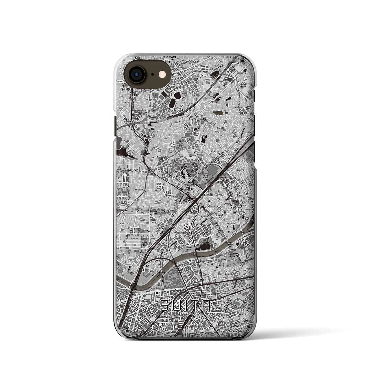 【吹田(大阪府)】地図柄iPhoneケース(クリアタイプ)