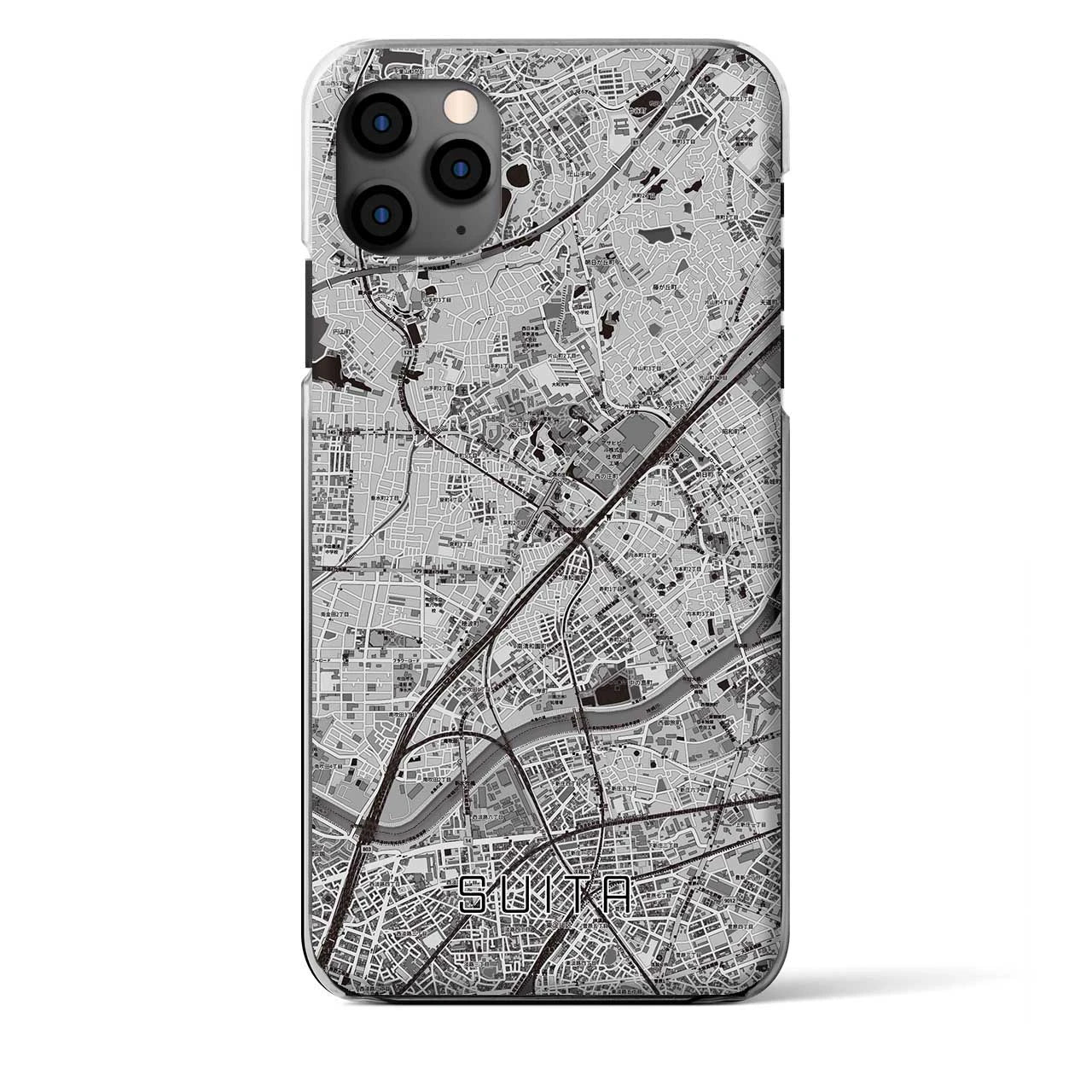 【吹田(大阪府)】地図柄iPhoneケース(クリアタイプ)