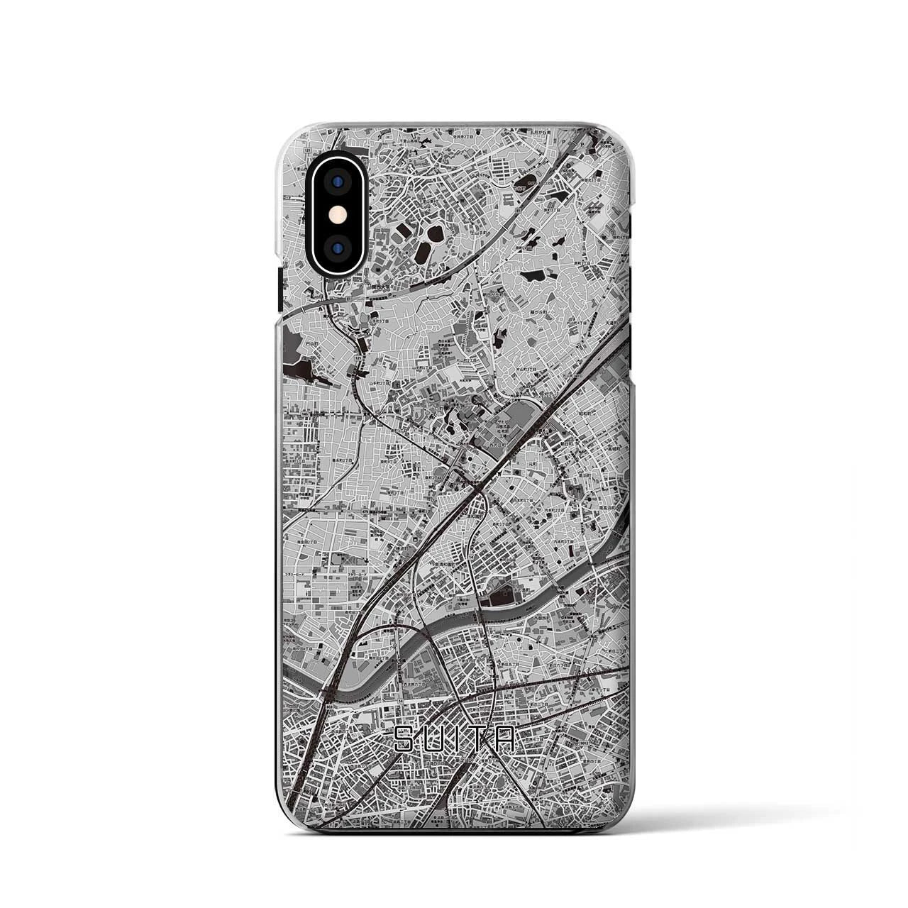 【吹田(大阪府)】地図柄iPhoneケース(クリアタイプ)