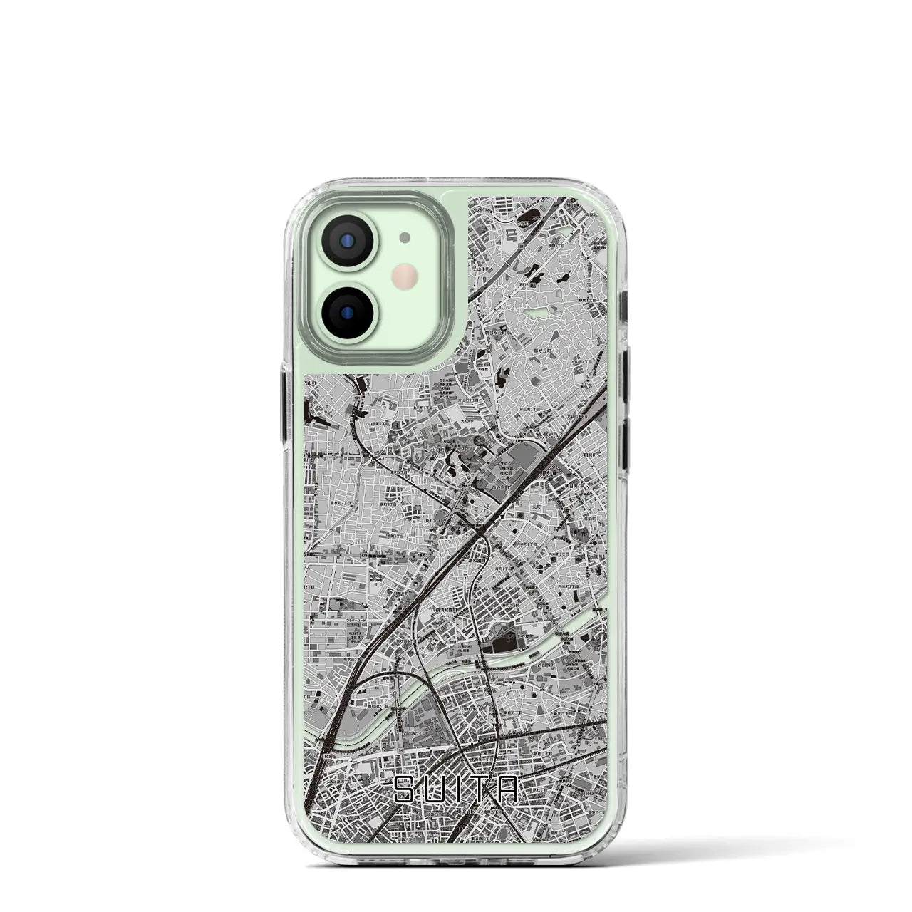 【吹田(大阪府)】地図柄iPhoneケース(MagSafeタイプ)