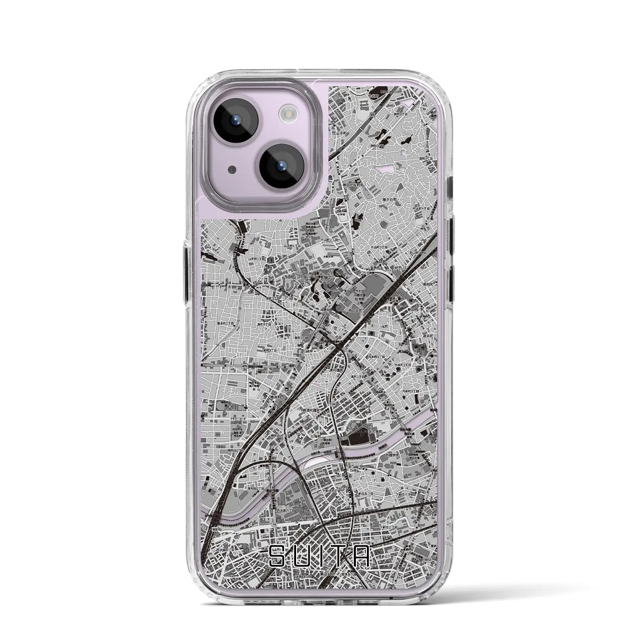 【吹田(大阪府)】地図柄iPhoneケース(MagSafeタイプ)