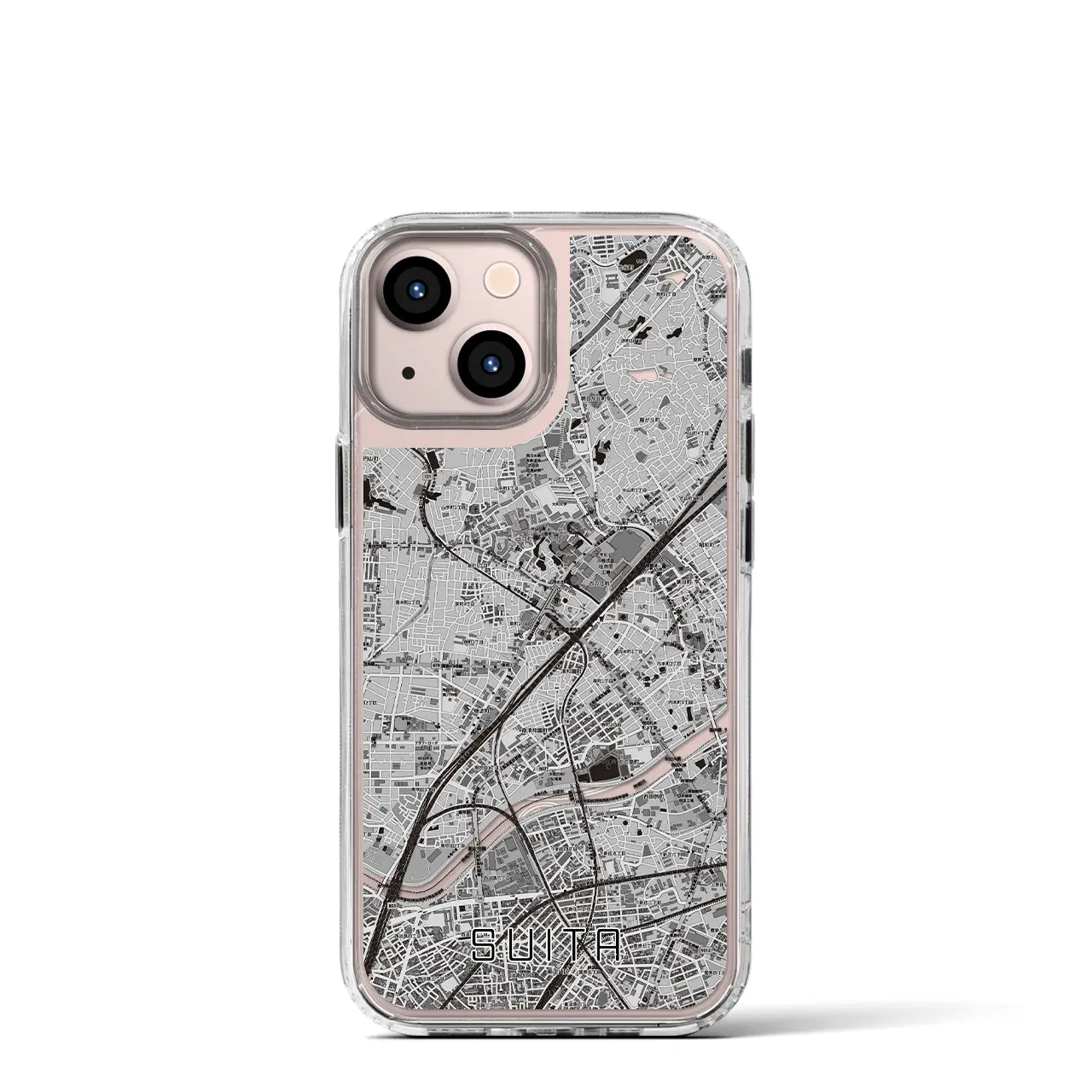 【吹田(大阪府)】地図柄iPhoneケース(MagSafeタイプ)