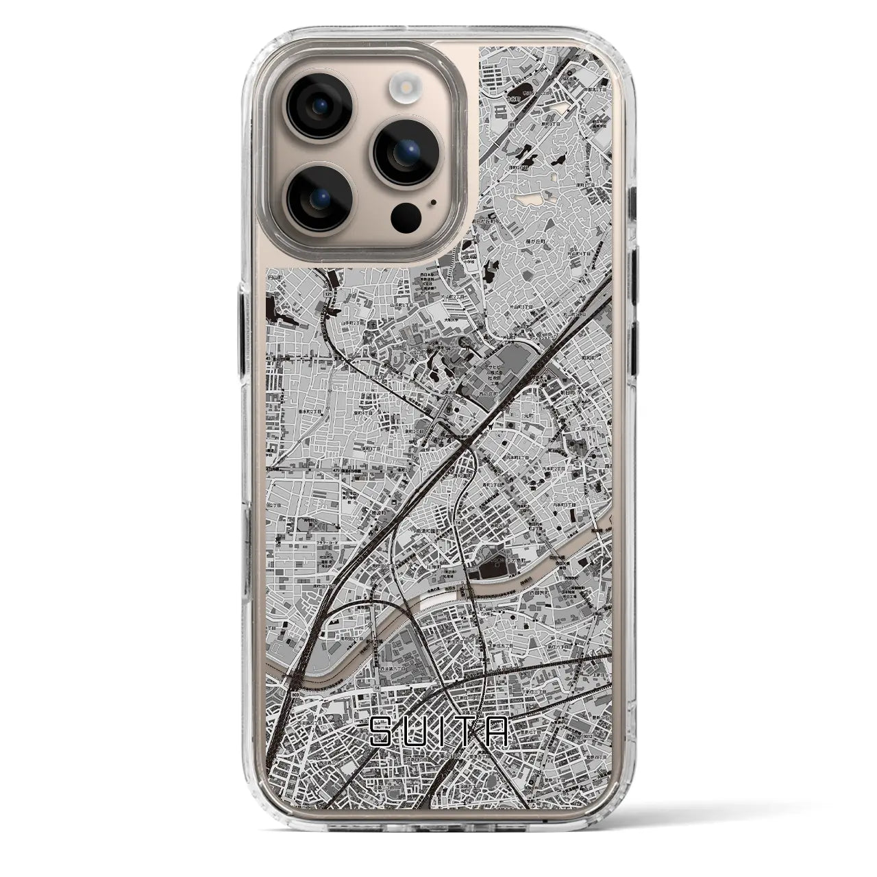 【吹田(大阪府)】地図柄iPhoneケース(MagSafeタイプ)