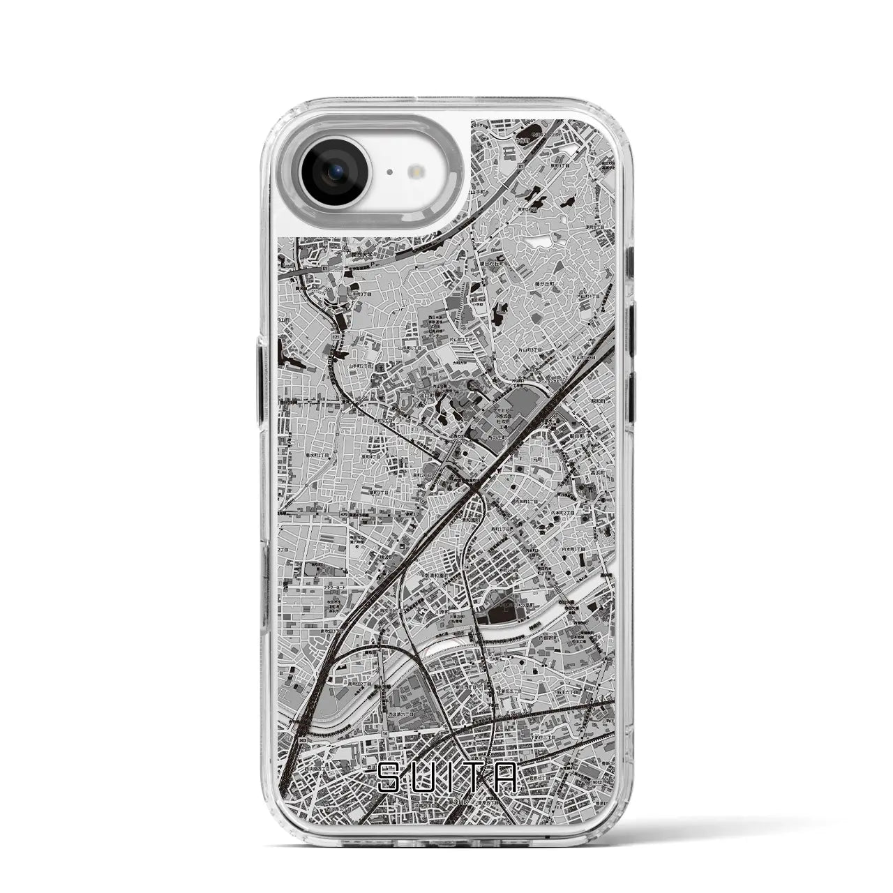 【吹田(大阪府)】地図柄iPhoneケース(MagSafeタイプ)