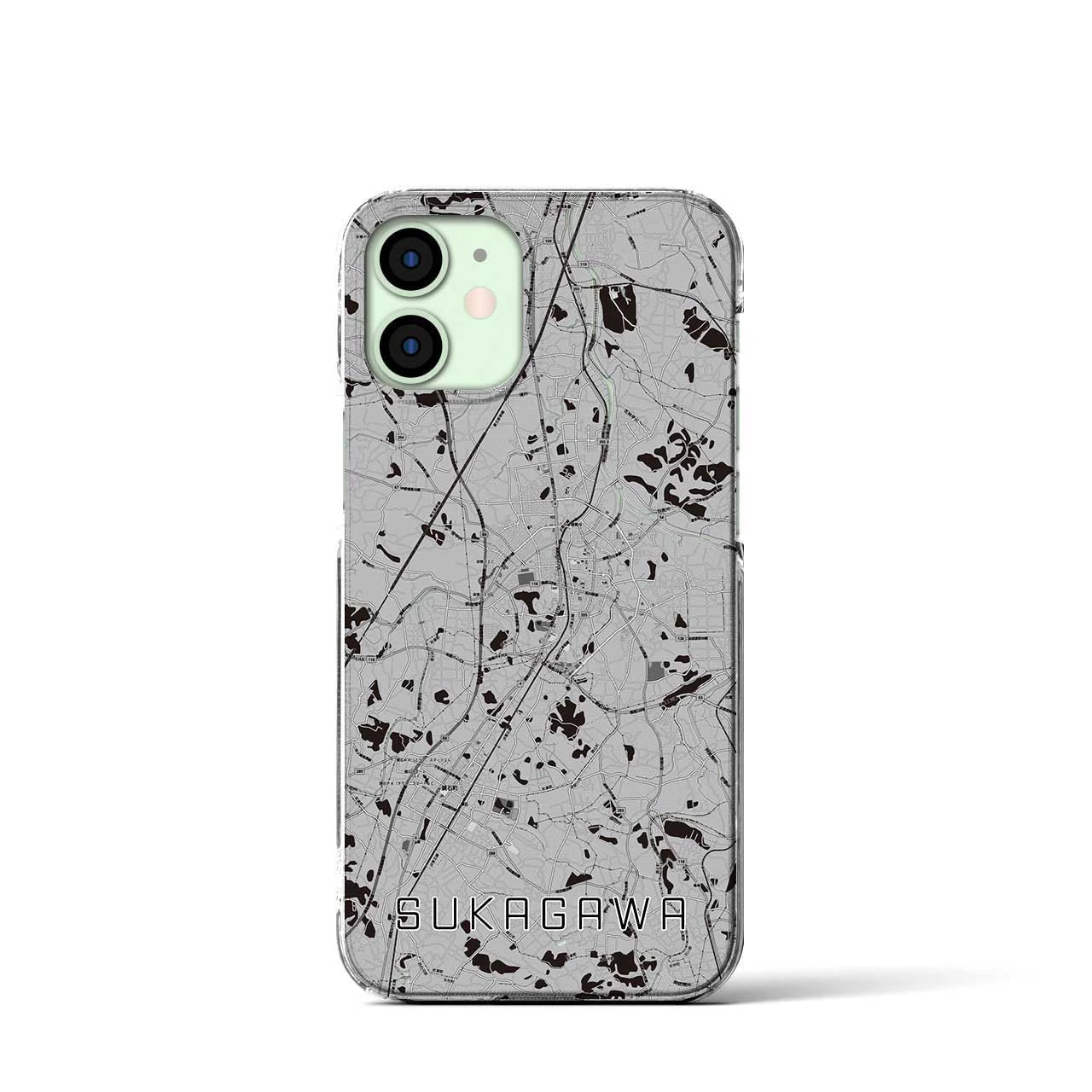 【須賀川(福島県)】地図柄iPhoneケース(クリアタイプ)