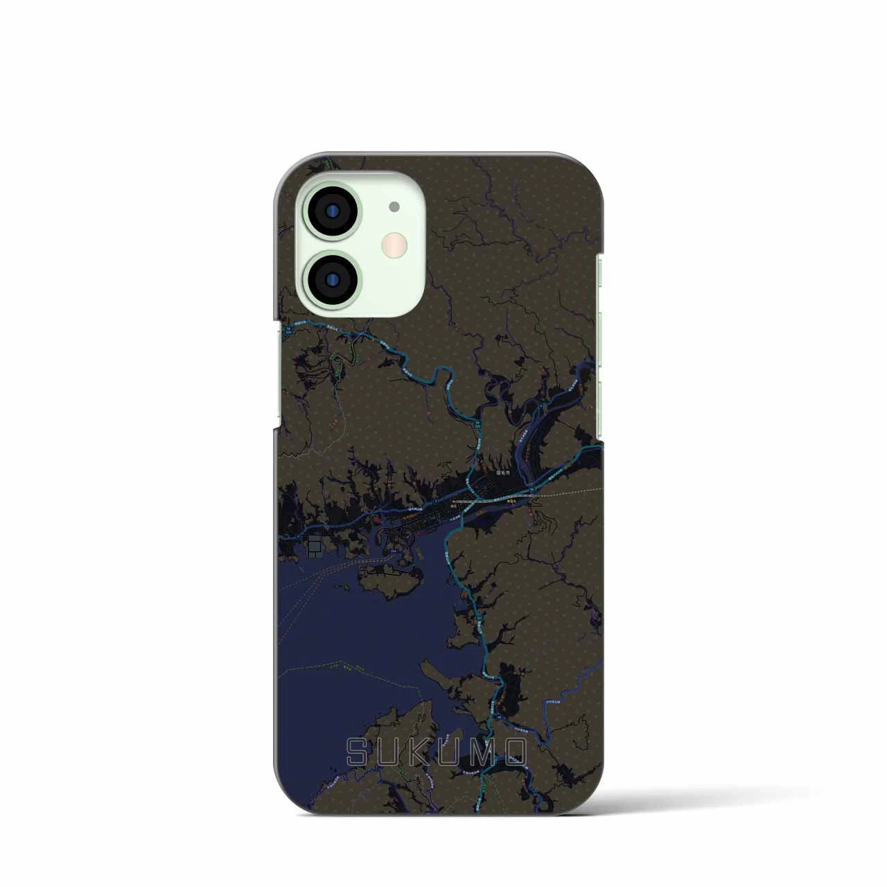 【宿毛(高知県)】地図柄iPhoneケース(バックカバータイプ)