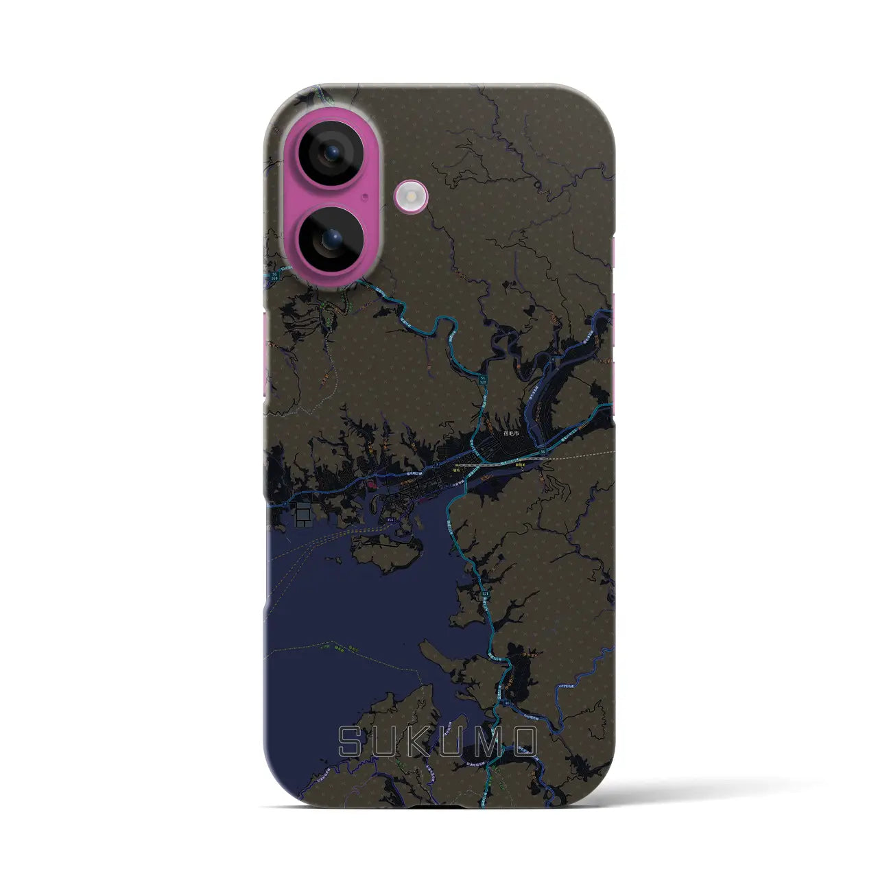 【宿毛(高知県)】地図柄iPhoneケース(バックカバータイプ)