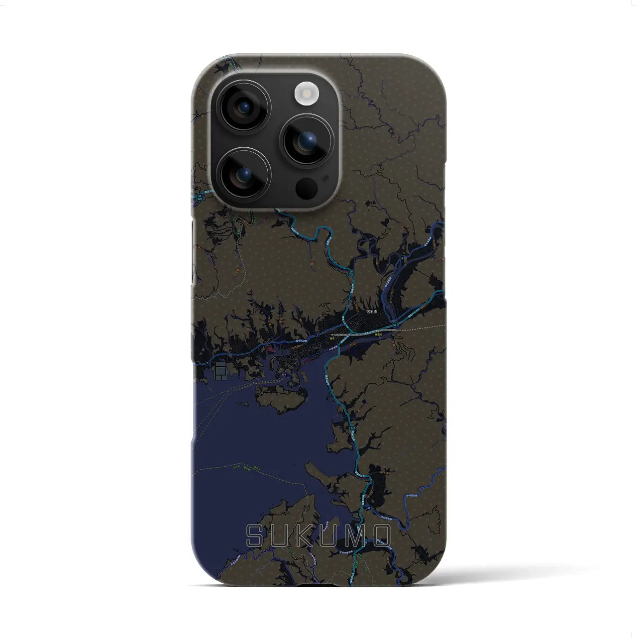 【宿毛(高知県)】地図柄iPhoneケース(バックカバータイプ)