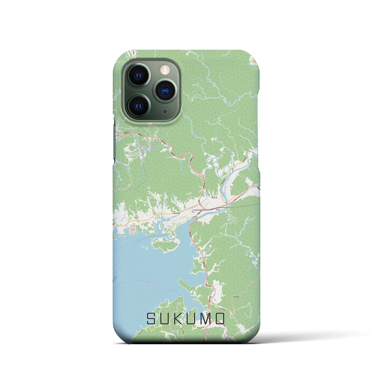 【宿毛(高知県)】地図柄iPhoneケース(バックカバータイプ)