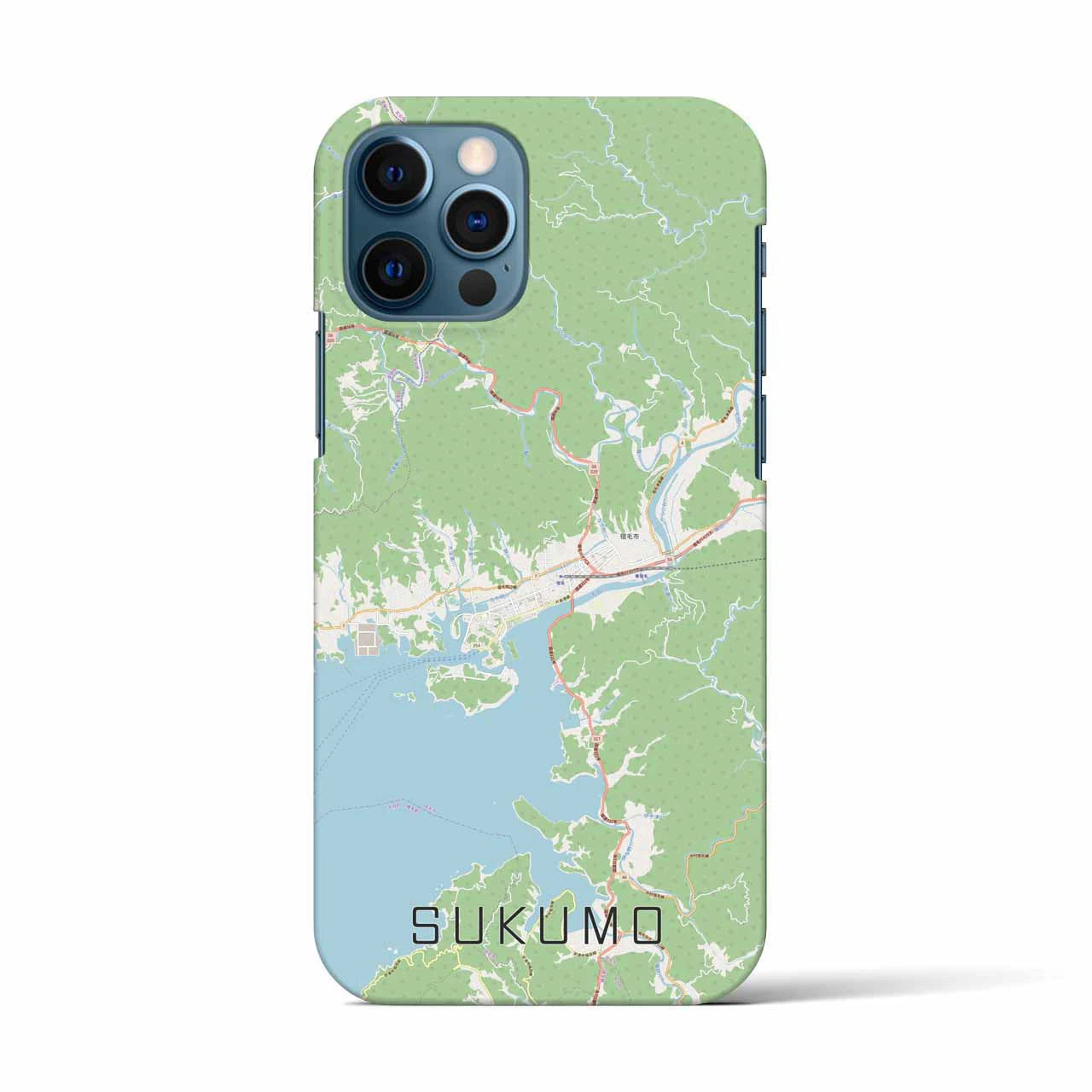 【宿毛(高知県)】地図柄iPhoneケース(バックカバータイプ)