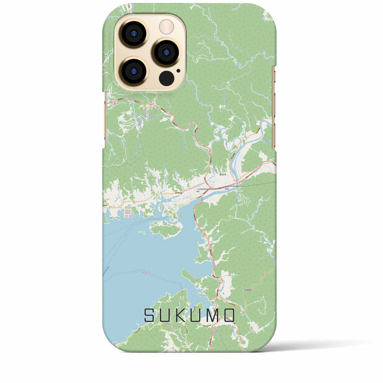 【宿毛(高知県)】地図柄iPhoneケース(バックカバータイプ)