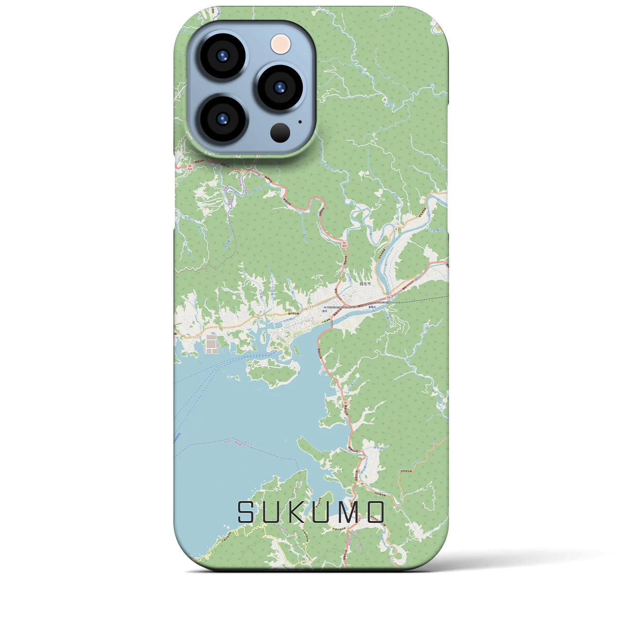 【宿毛(高知県)】地図柄iPhoneケース(バックカバータイプ)