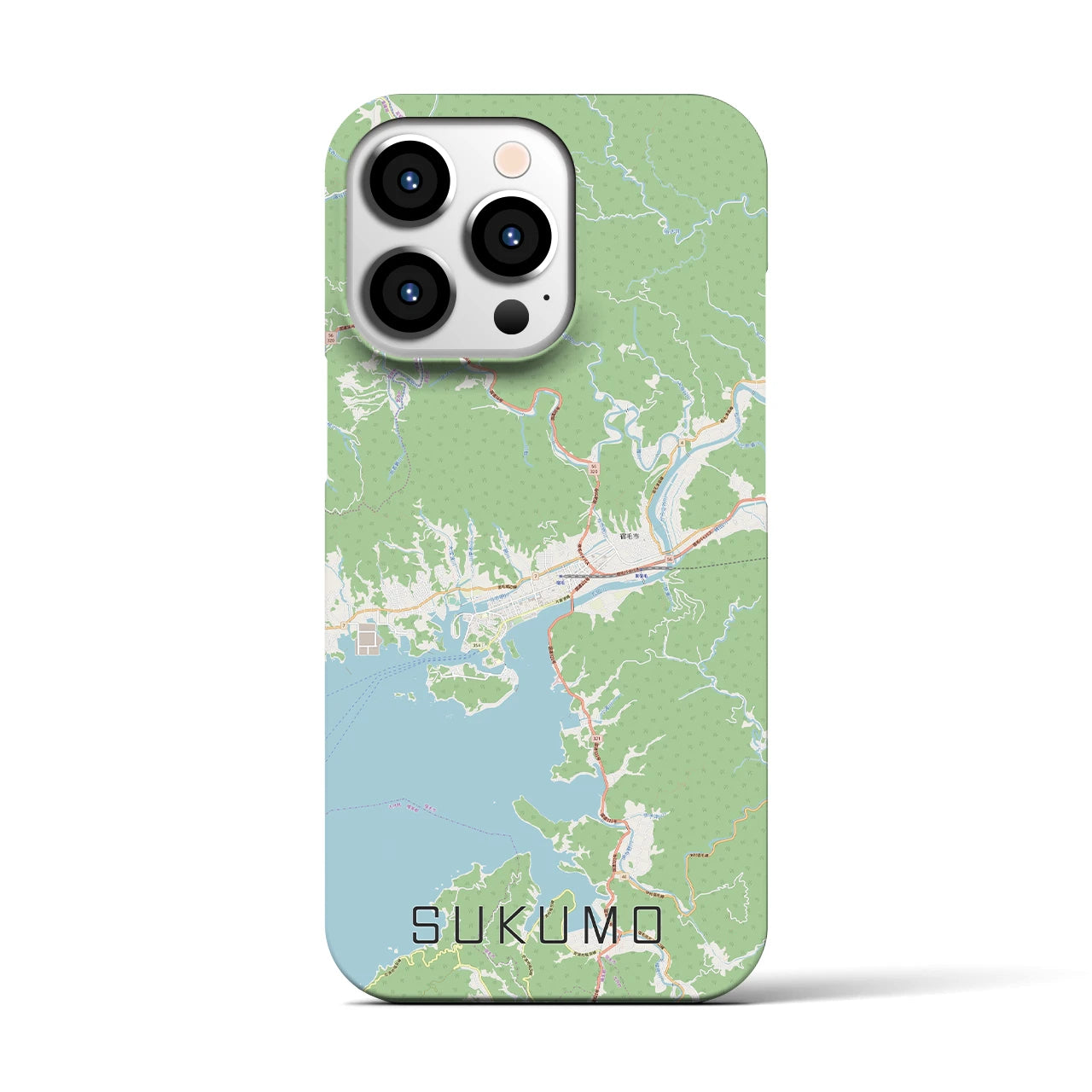 【宿毛(高知県)】地図柄iPhoneケース(バックカバータイプ)