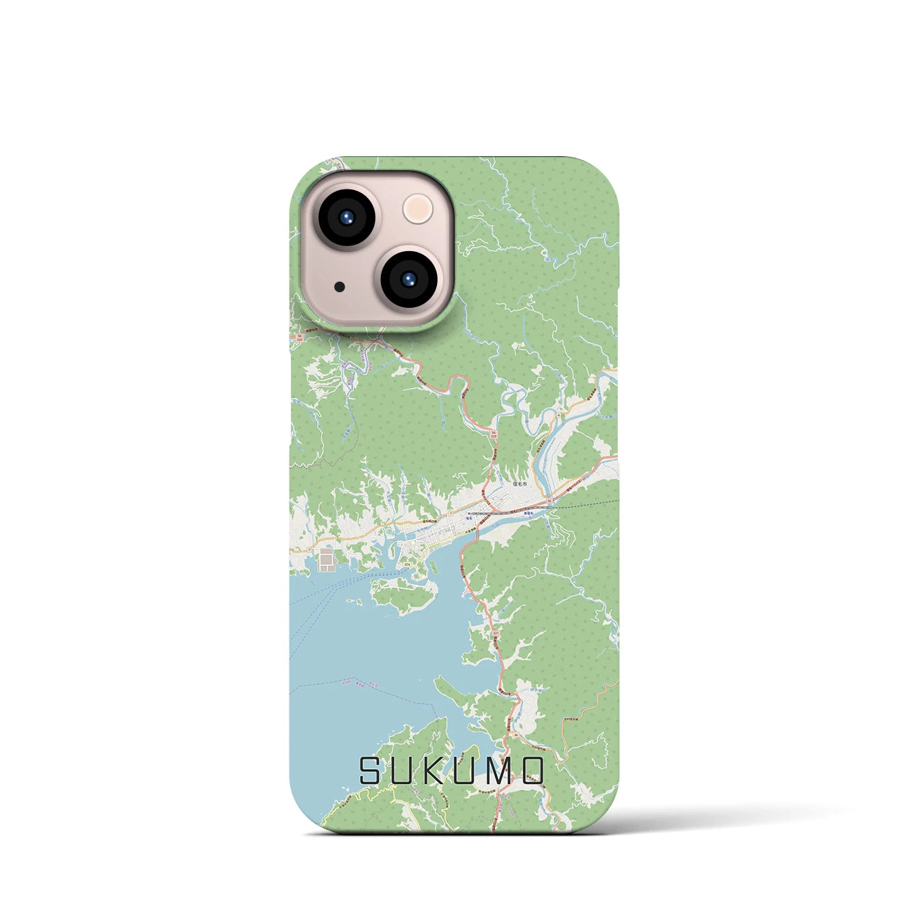 【宿毛(高知県)】地図柄iPhoneケース(バックカバータイプ)