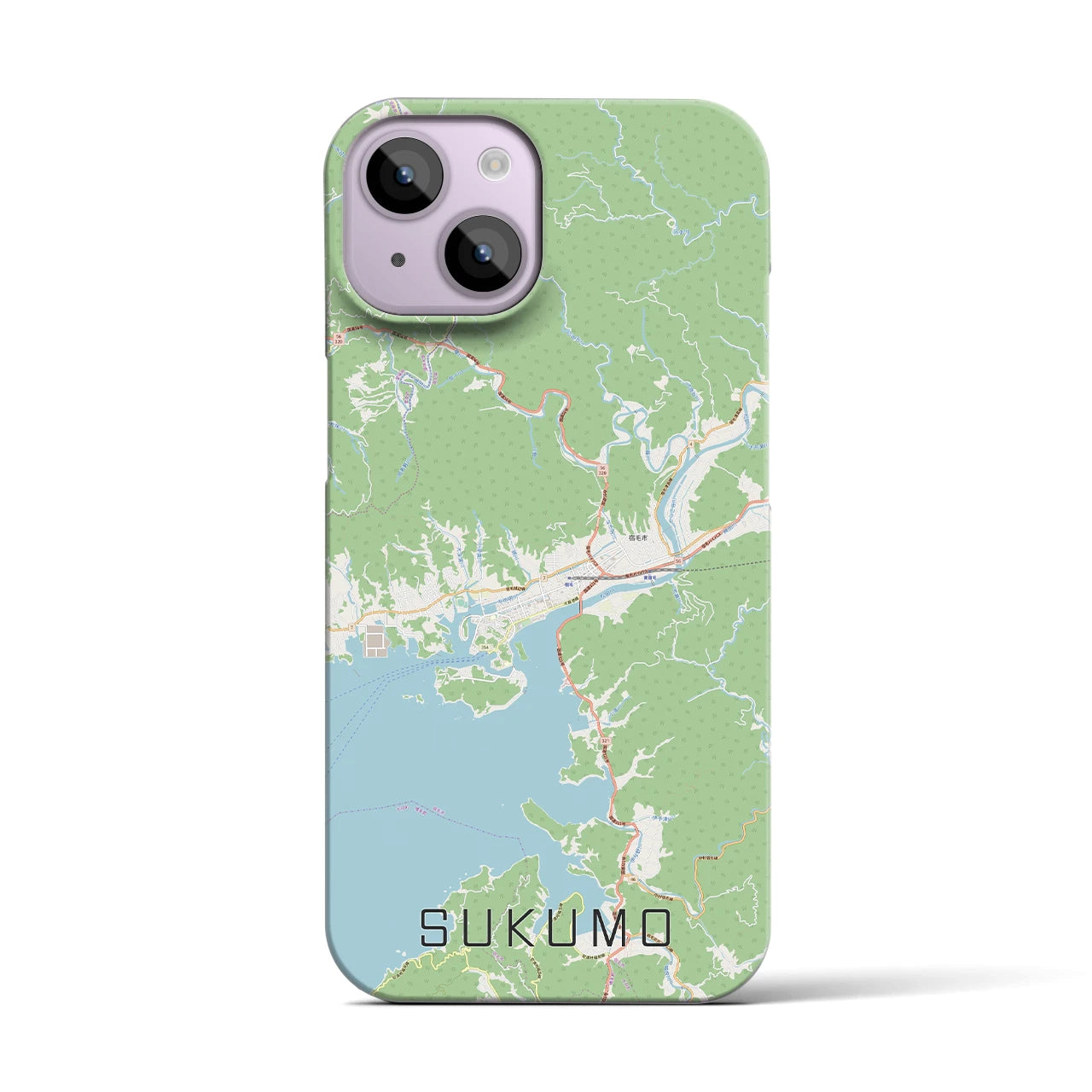 【宿毛(高知県)】地図柄iPhoneケース(バックカバータイプ)