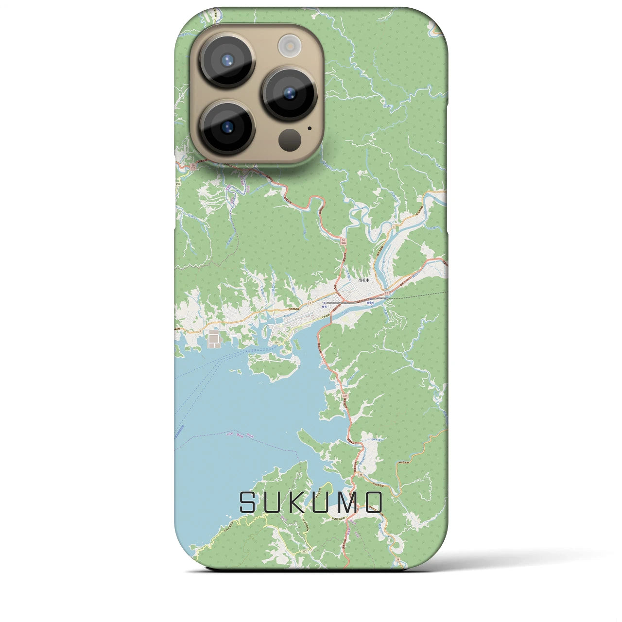 【宿毛(高知県)】地図柄iPhoneケース(バックカバータイプ)