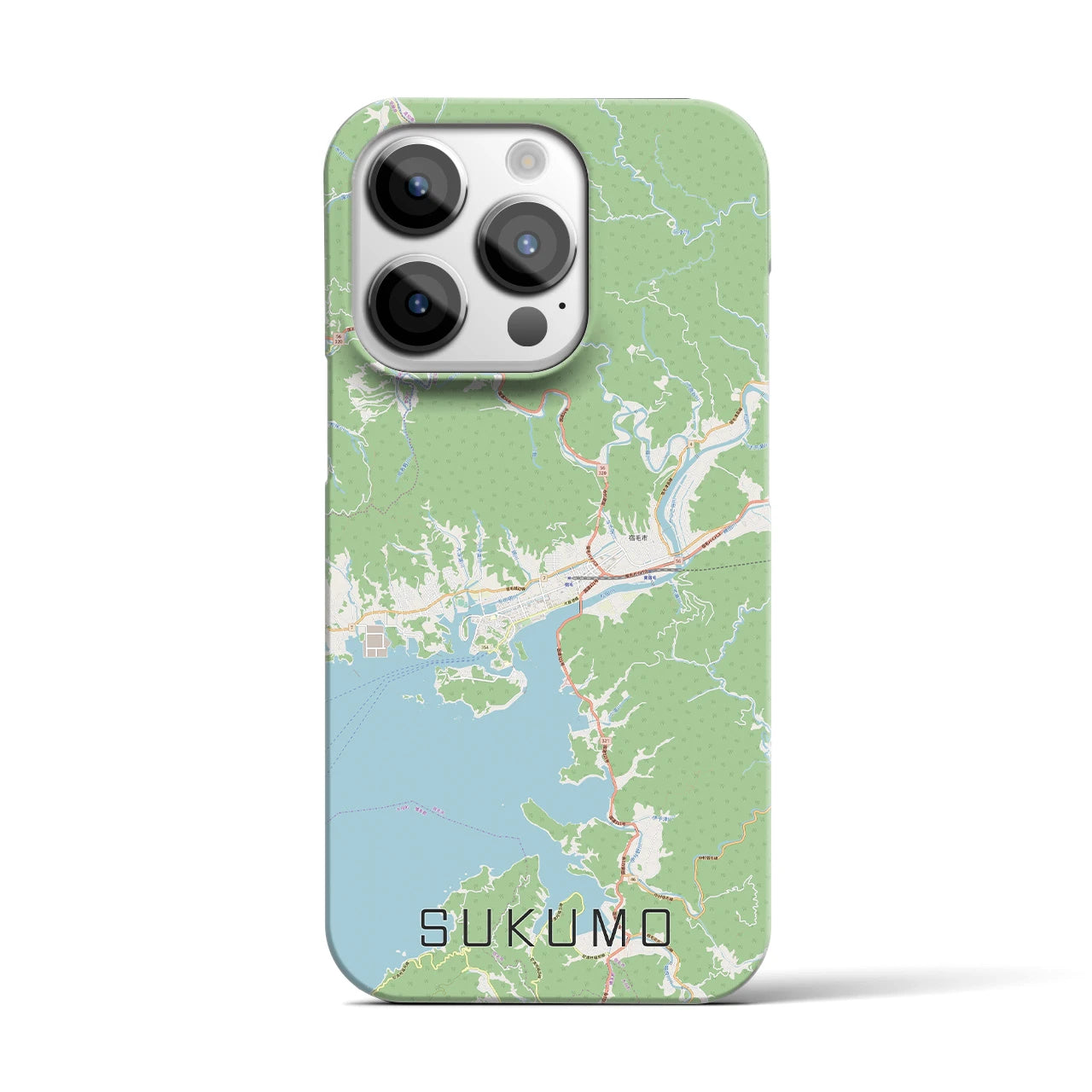 【宿毛(高知県)】地図柄iPhoneケース(バックカバータイプ)