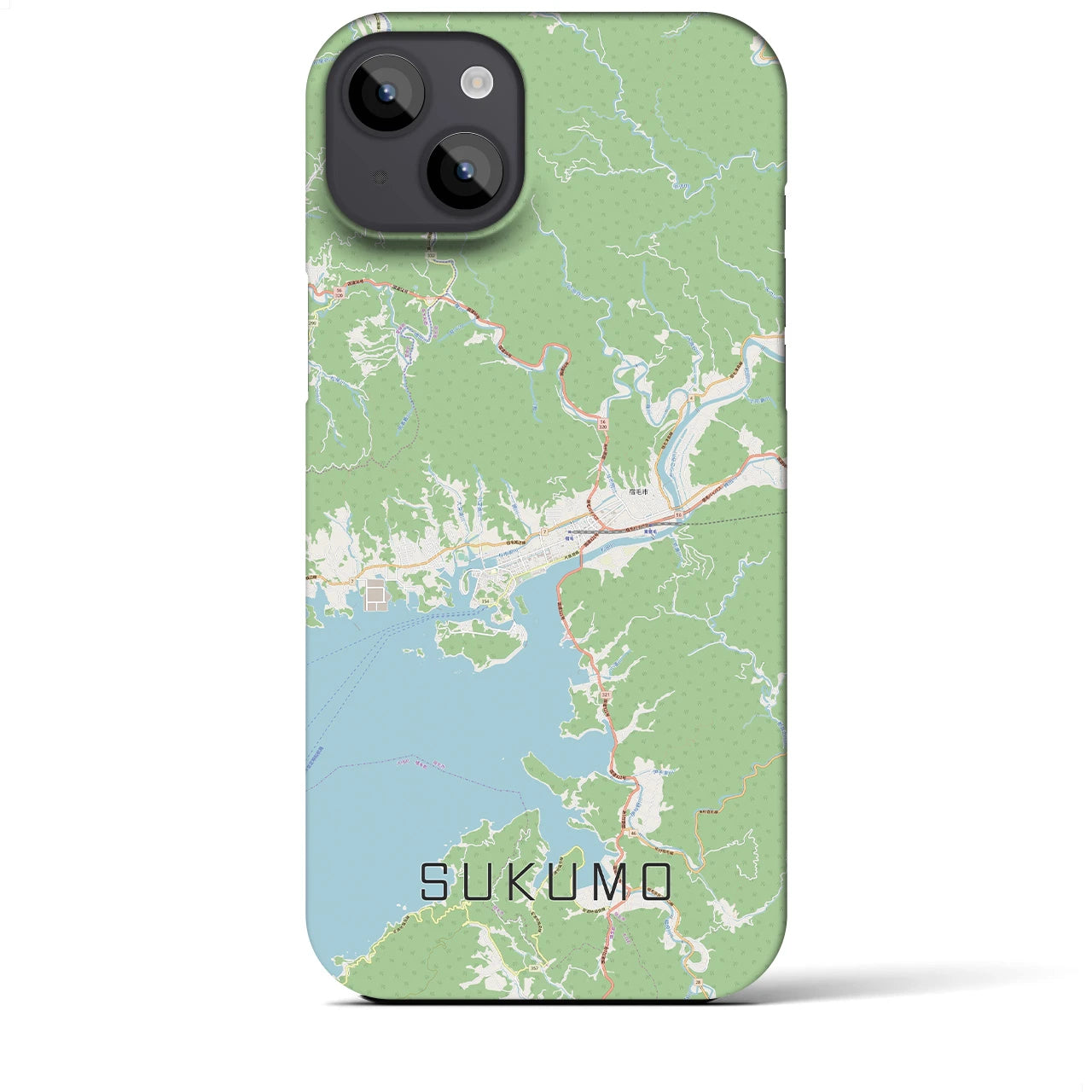 【宿毛(高知県)】地図柄iPhoneケース(バックカバータイプ)