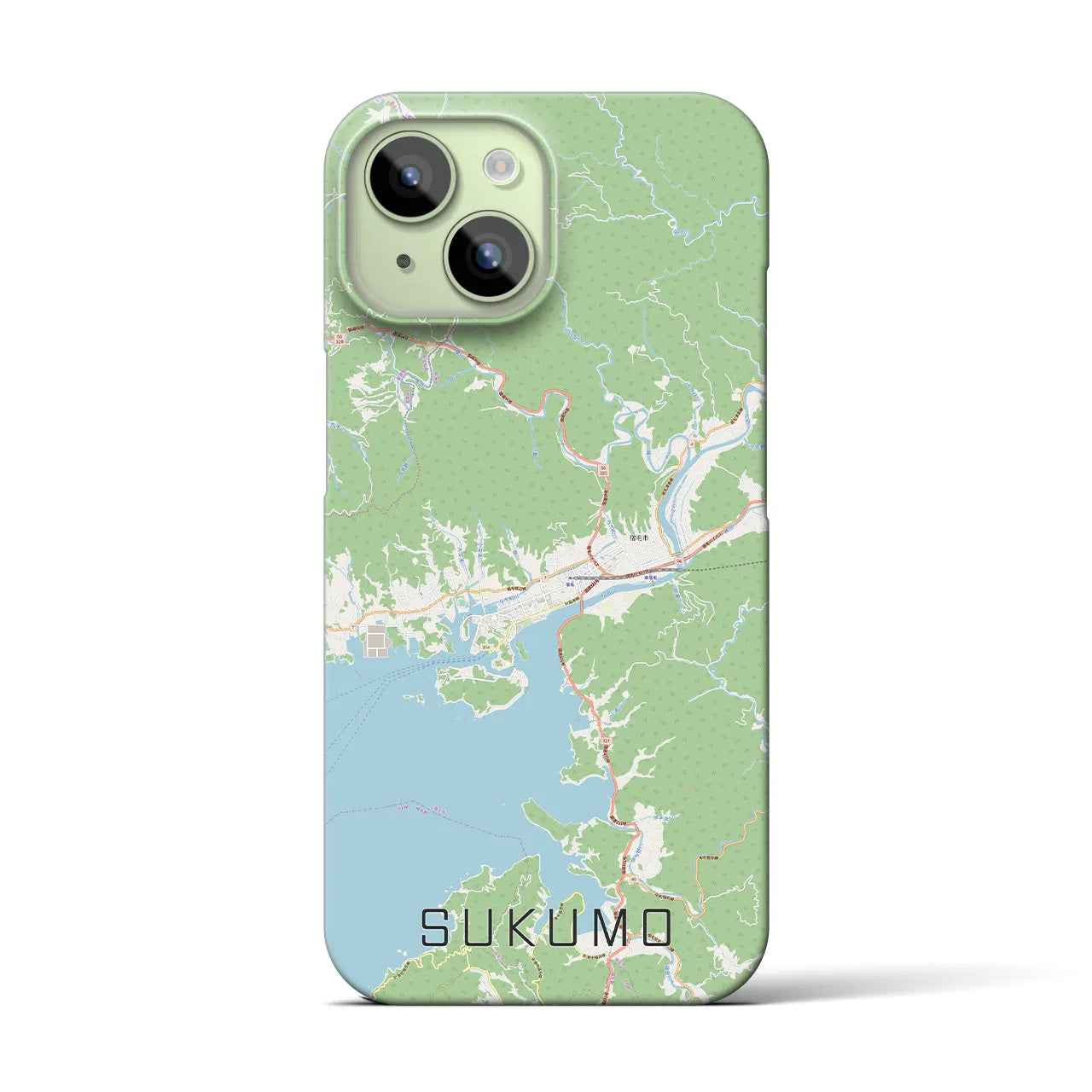 【宿毛(高知県)】地図柄iPhoneケース(バックカバータイプ)