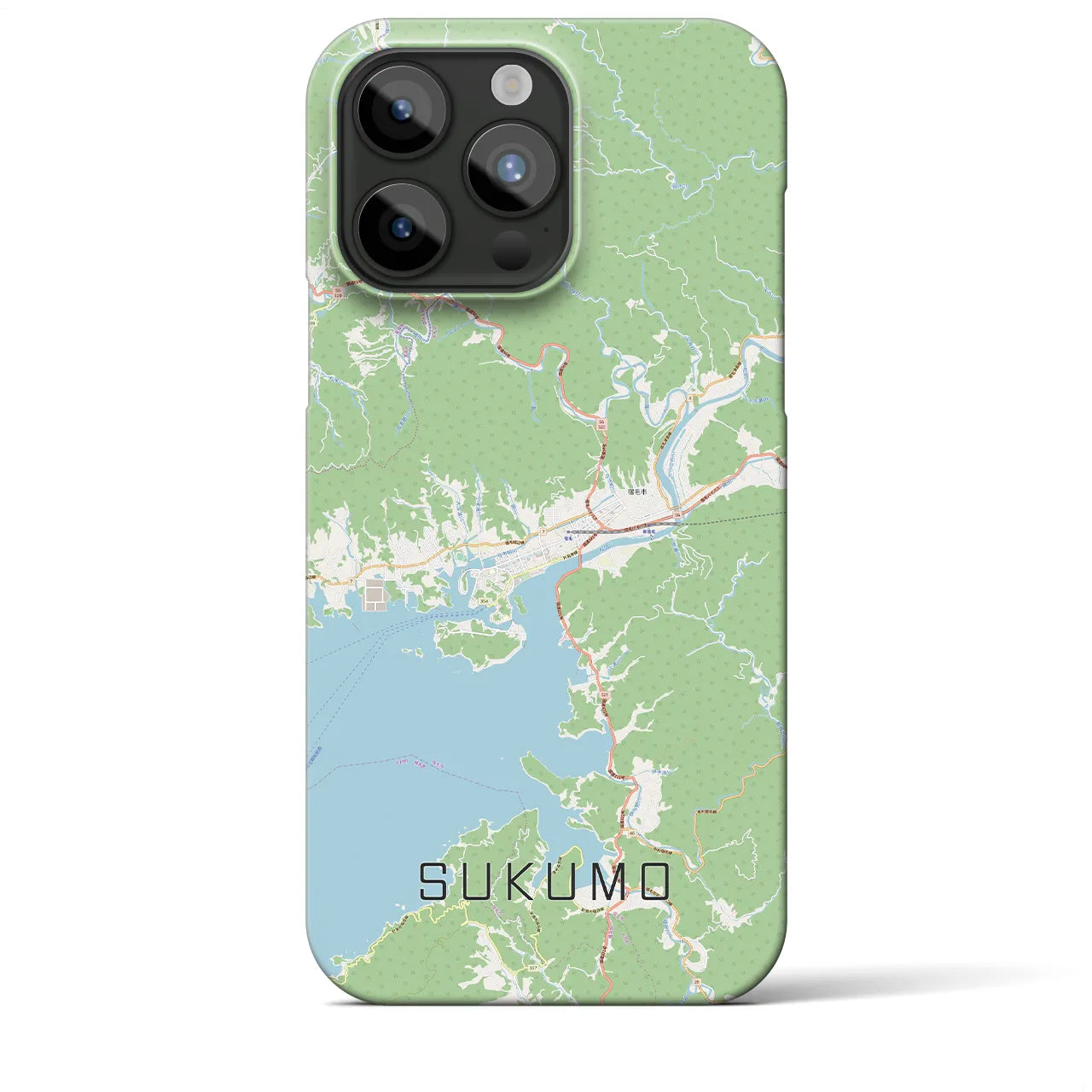 【宿毛(高知県)】地図柄iPhoneケース(バックカバータイプ)