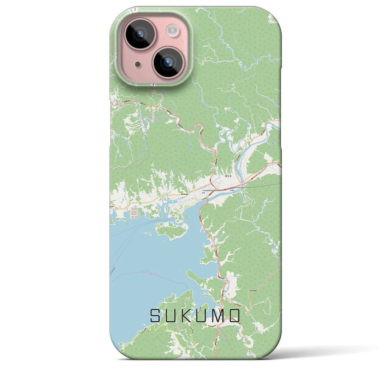 【宿毛(高知県)】地図柄iPhoneケース(バックカバータイプ)