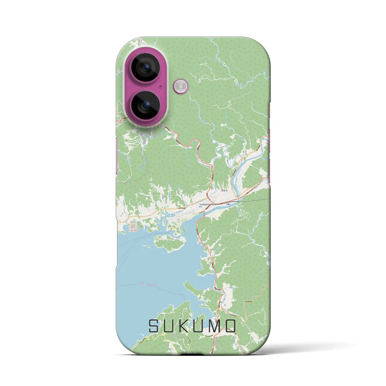 【宿毛(高知県)】地図柄iPhoneケース(バックカバータイプ)
