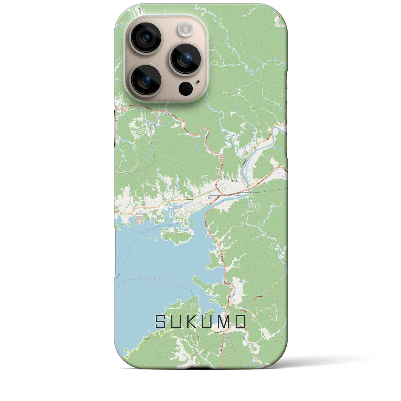 【宿毛(高知県)】地図柄iPhoneケース(バックカバータイプ)