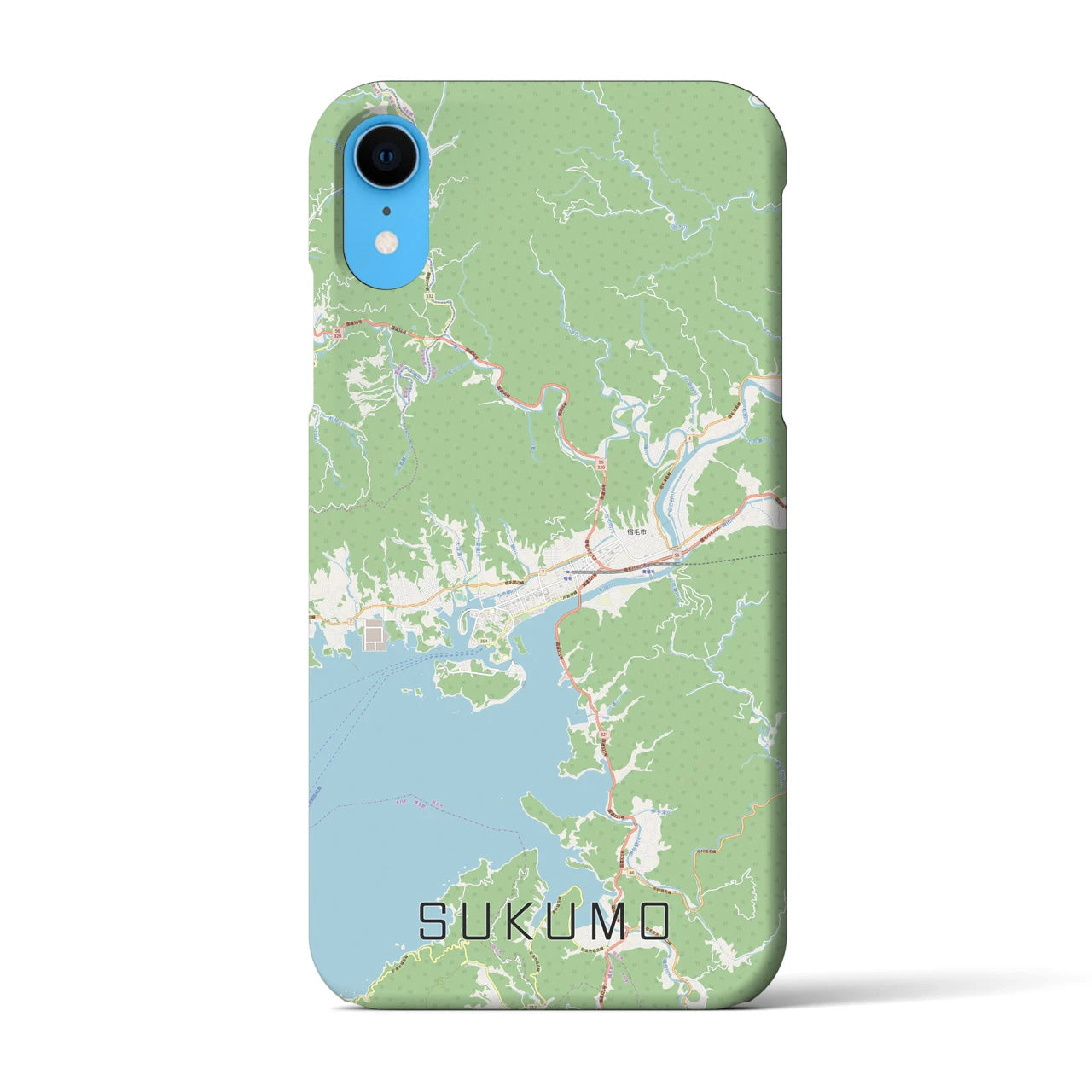 【宿毛(高知県)】地図柄iPhoneケース(バックカバータイプ)