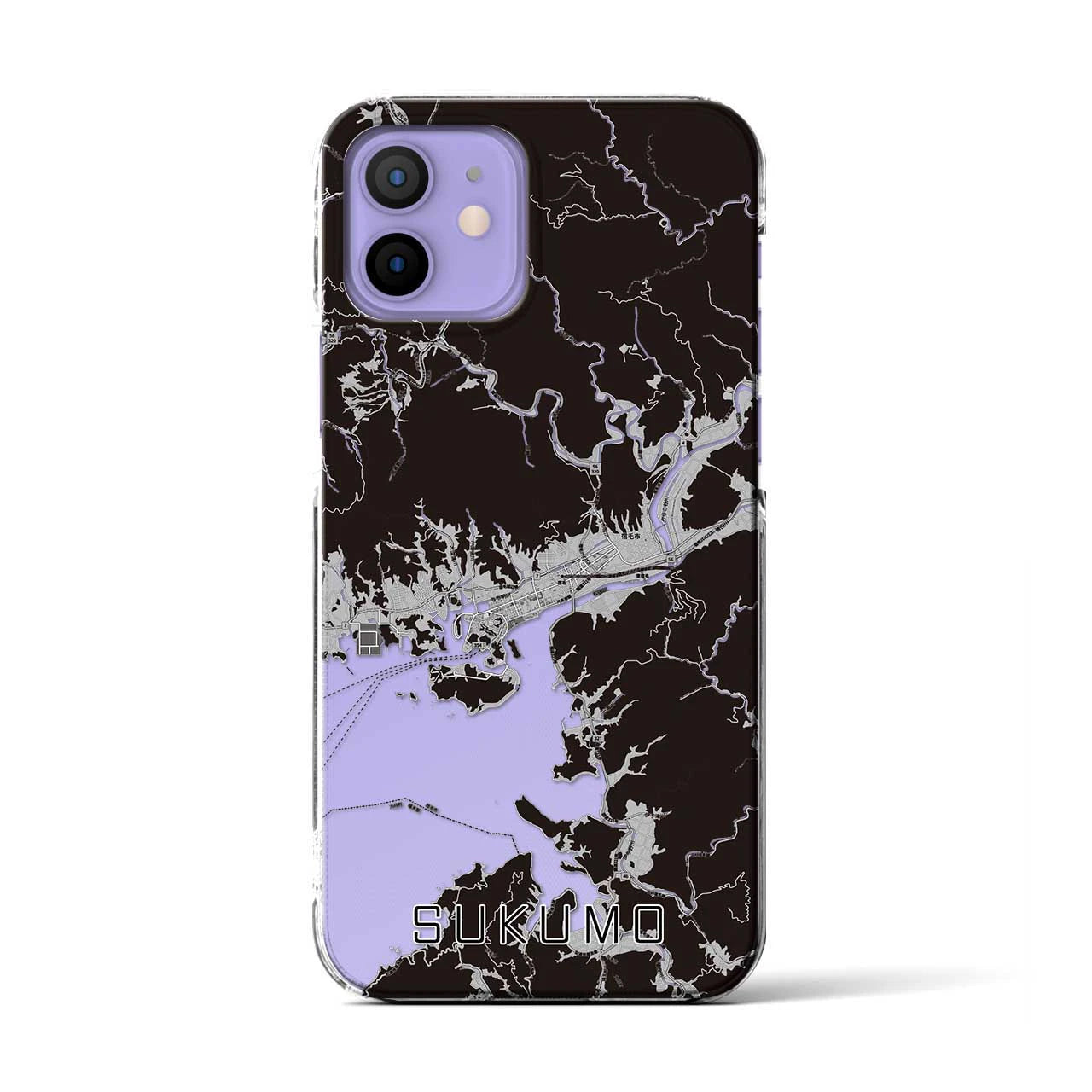 【宿毛(高知県)】地図柄iPhoneケース(クリアタイプ)