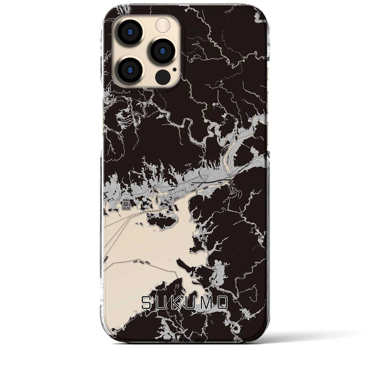 【宿毛(高知県)】地図柄iPhoneケース(クリアタイプ)