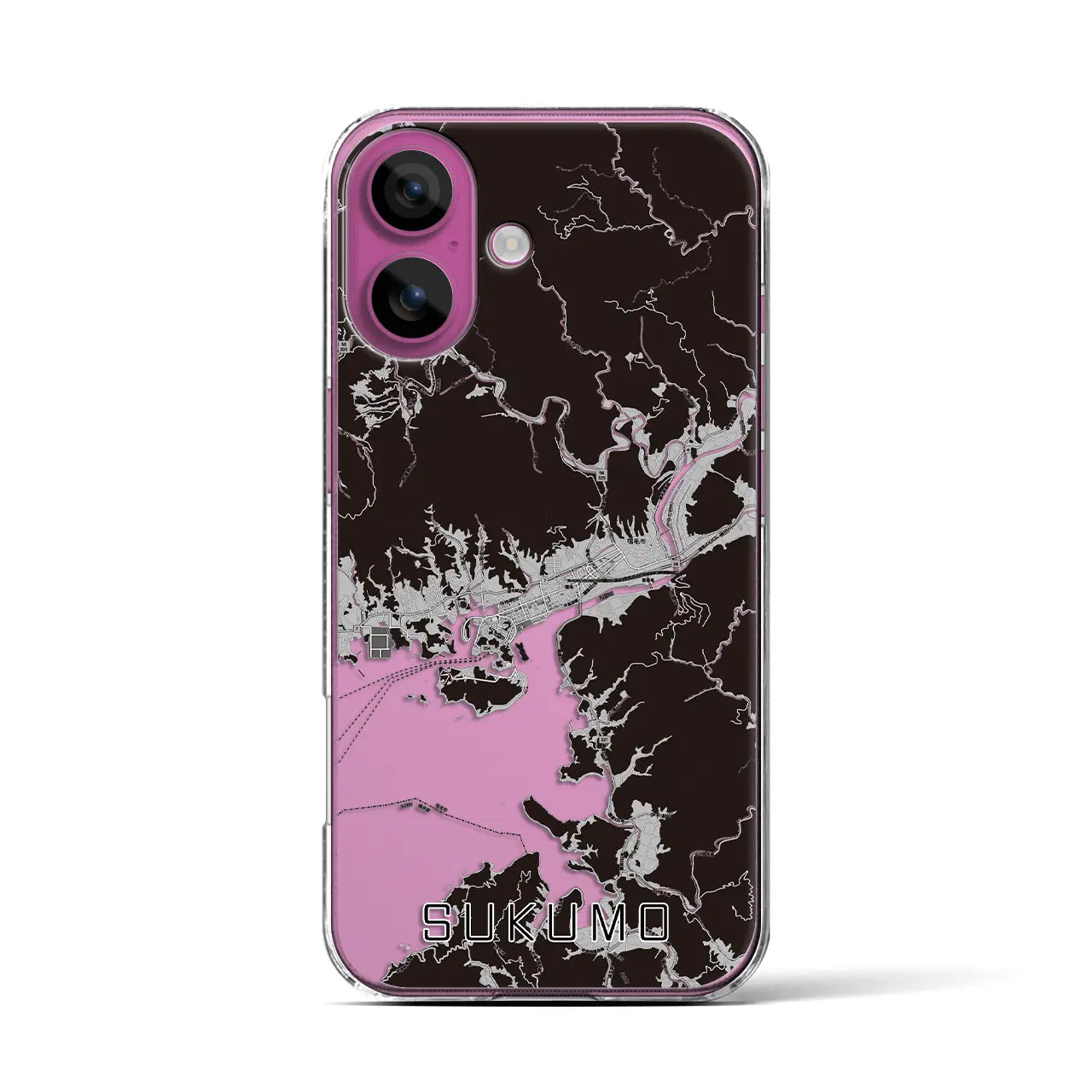 【宿毛(高知県)】地図柄iPhoneケース(クリアタイプ)