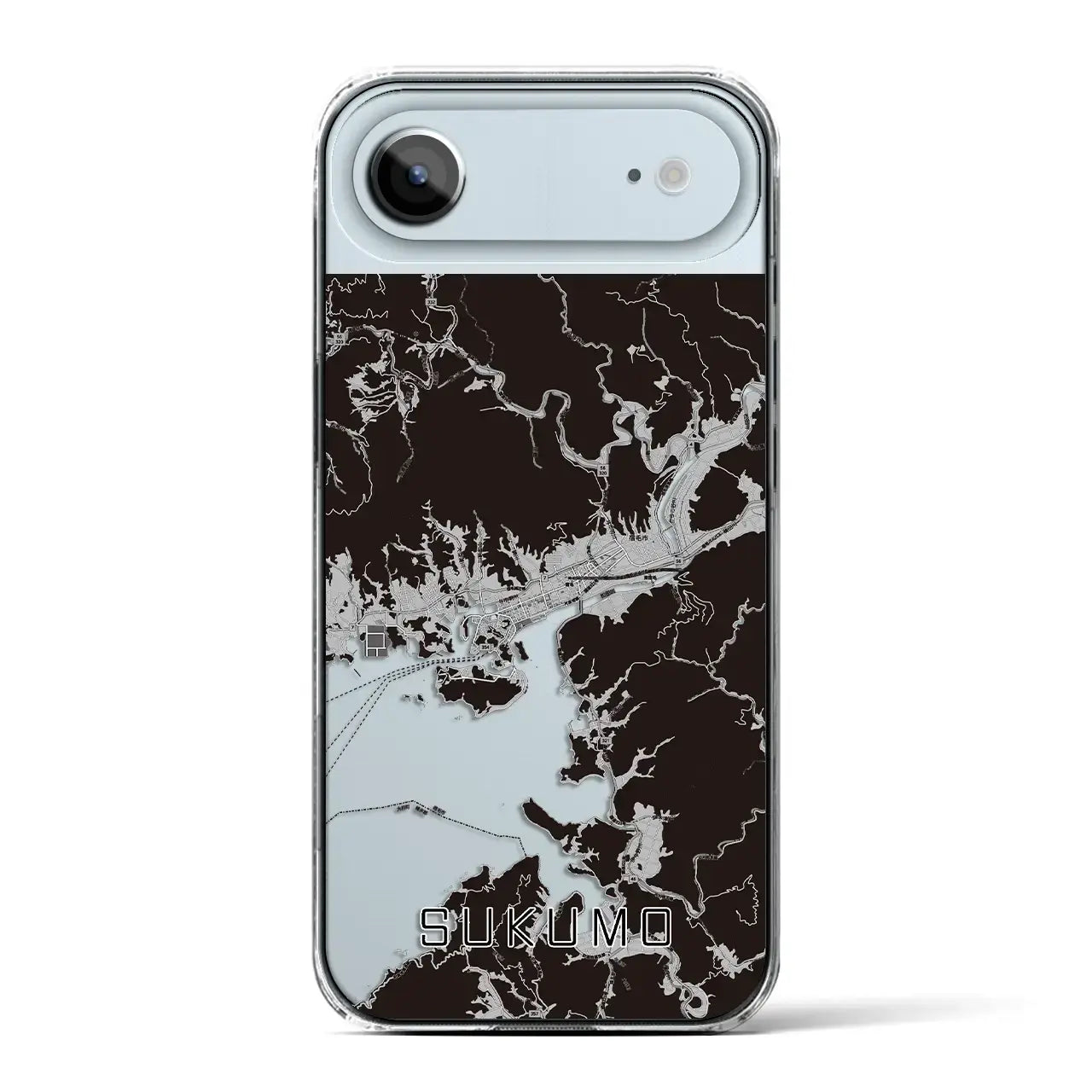 【宿毛(高知県)】地図柄iPhoneケース(クリアタイプ)