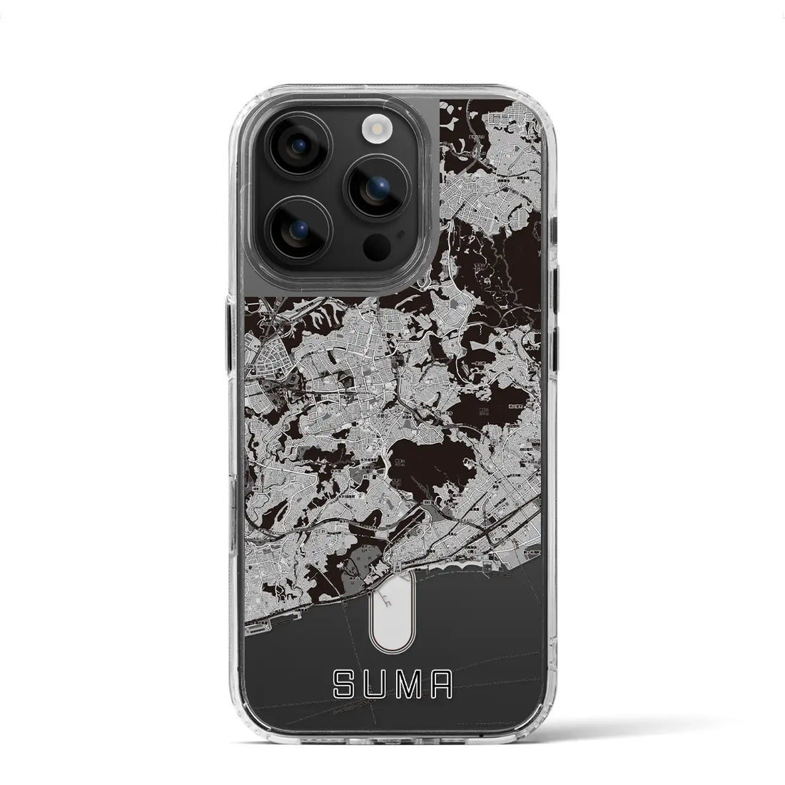 【須磨(兵庫県)】地図柄iPhoneケース(MagSafeタイプ)