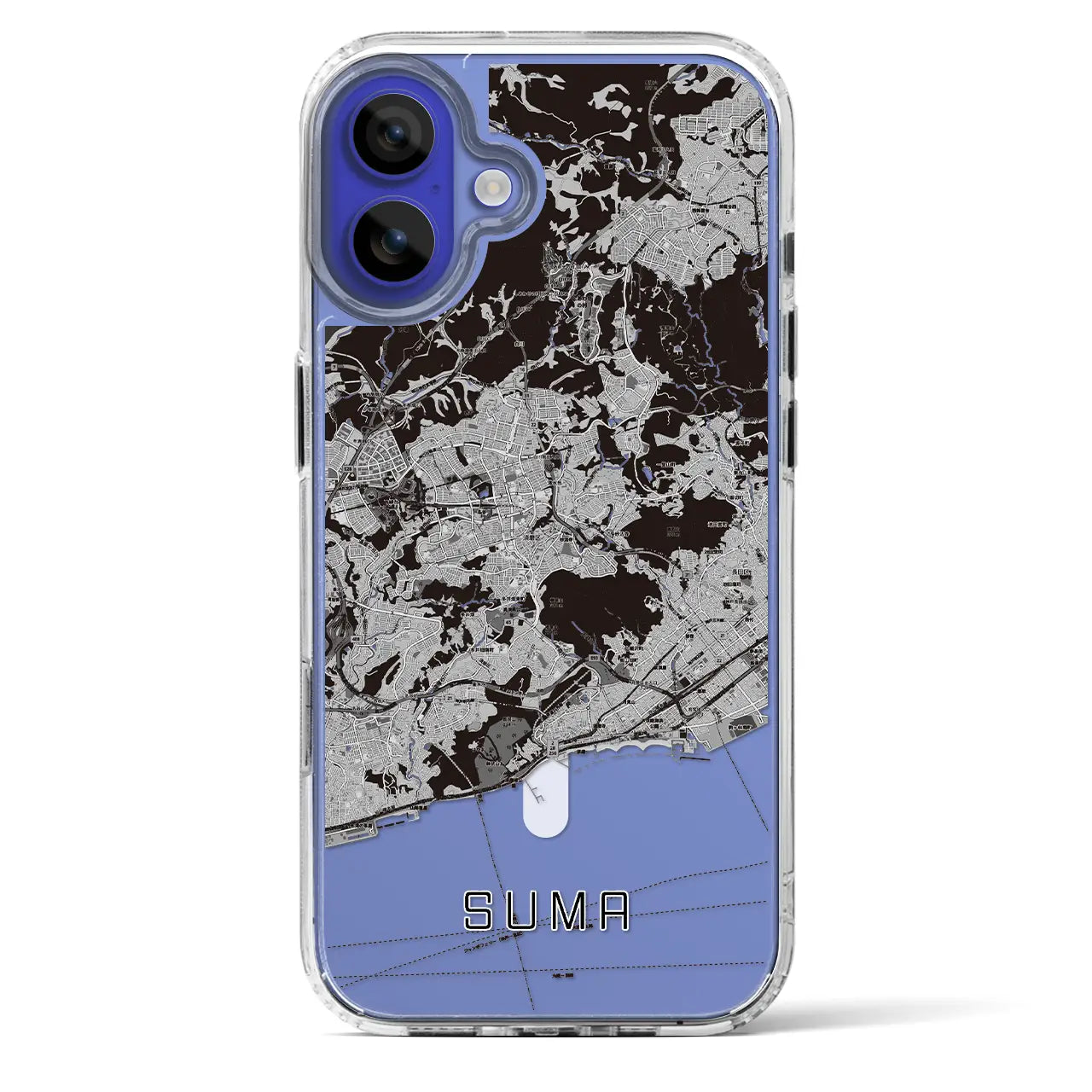 【須磨(兵庫県)】地図柄iPhoneケース(MagSafeタイプ)