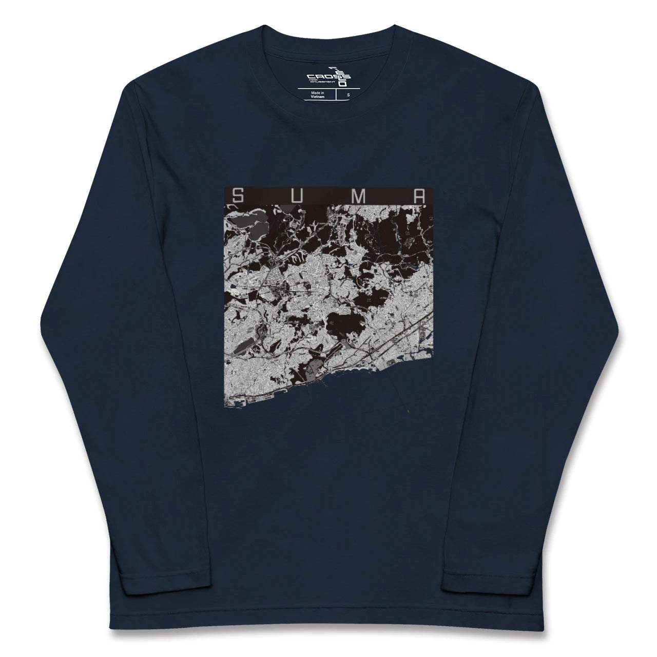 【須磨(兵庫県)】地図柄ロングスリーブTシャツ