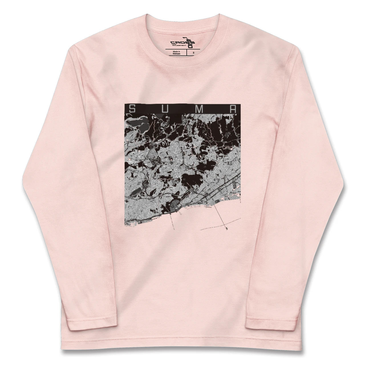 【須磨(兵庫県)】地図柄ロングスリーブTシャツ