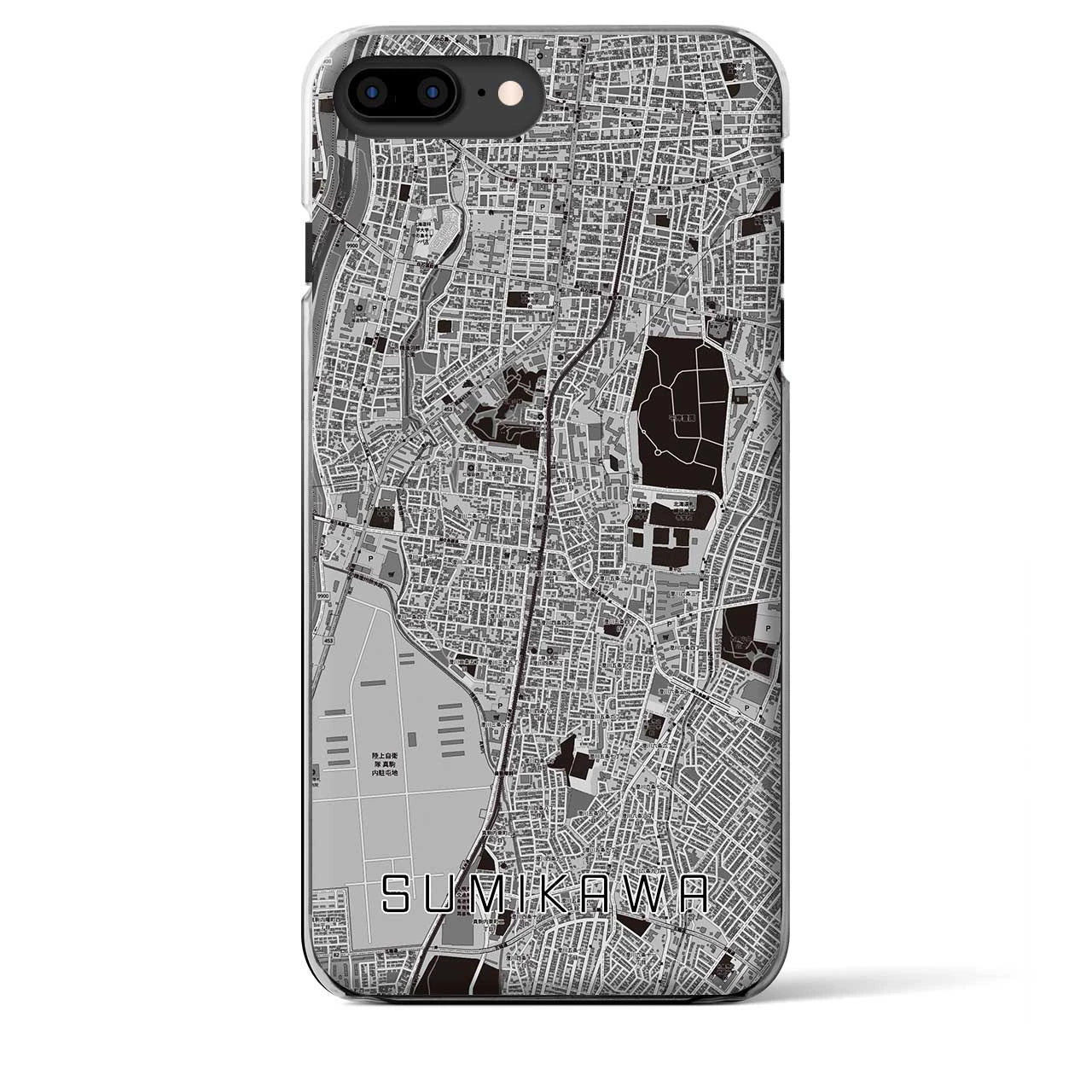 【澄川(北海道)】地図柄iPhoneケース(クリアタイプ)