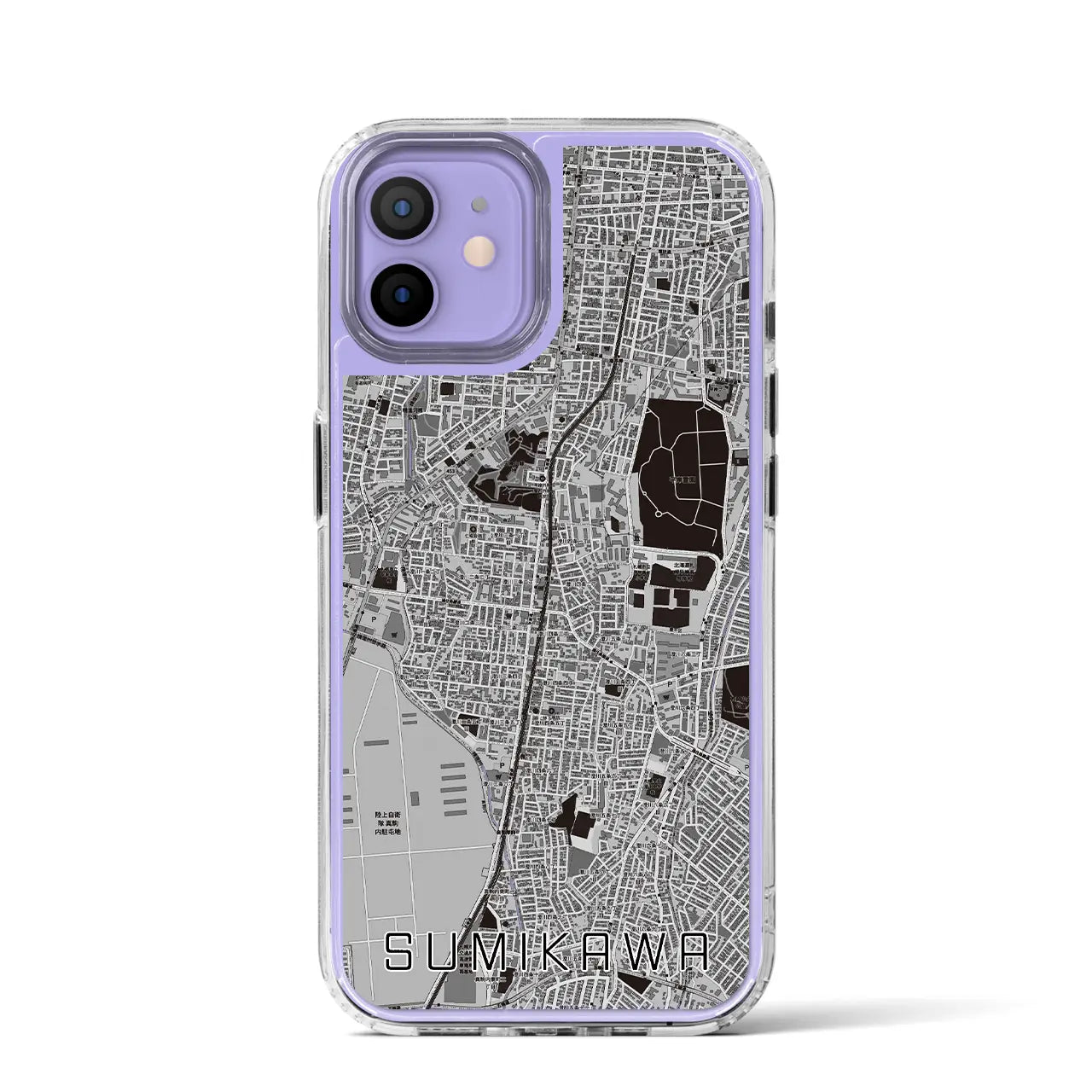 【澄川(北海道)】地図柄iPhoneケース(MagSafeタイプ)