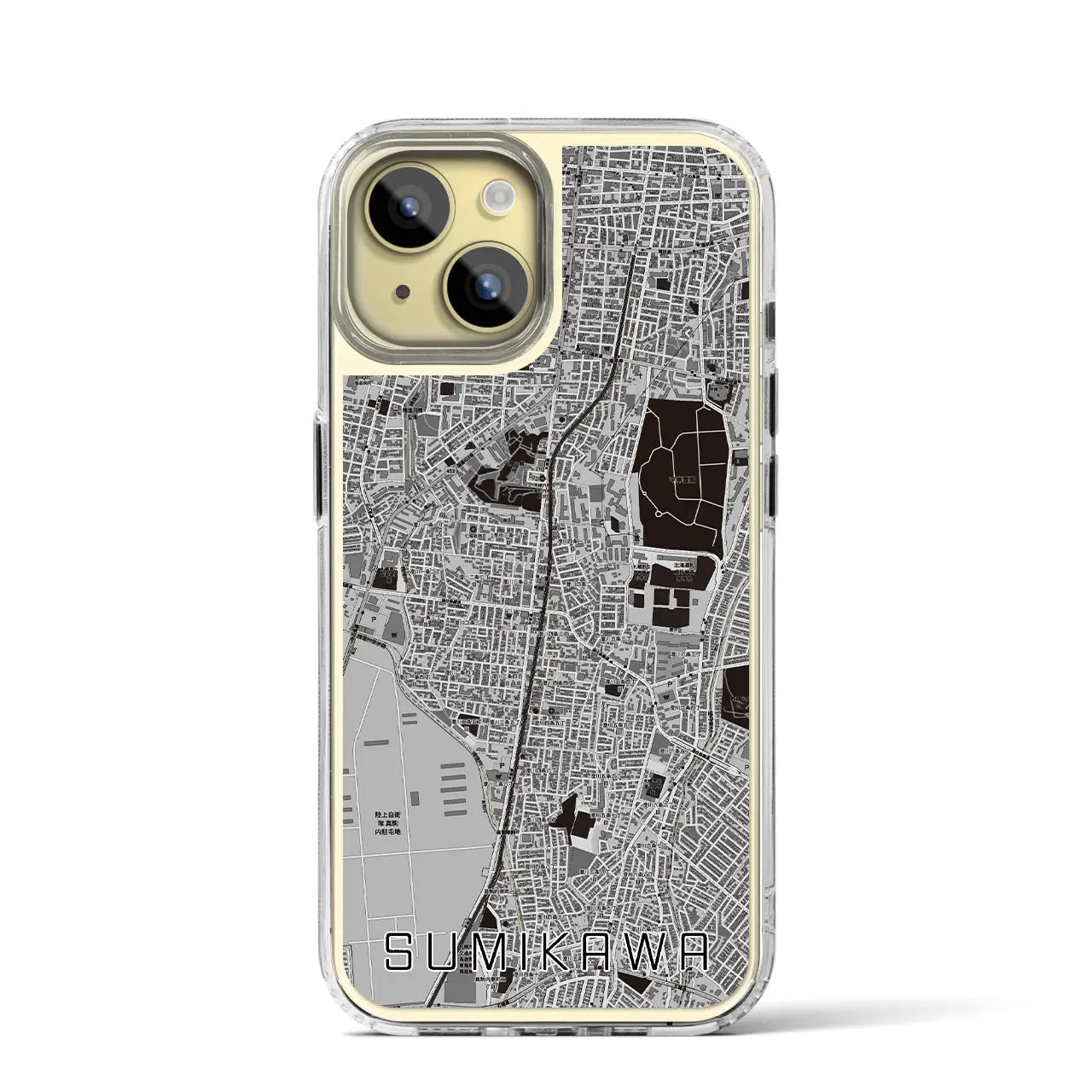 【澄川(北海道)】地図柄iPhoneケース(MagSafeタイプ)