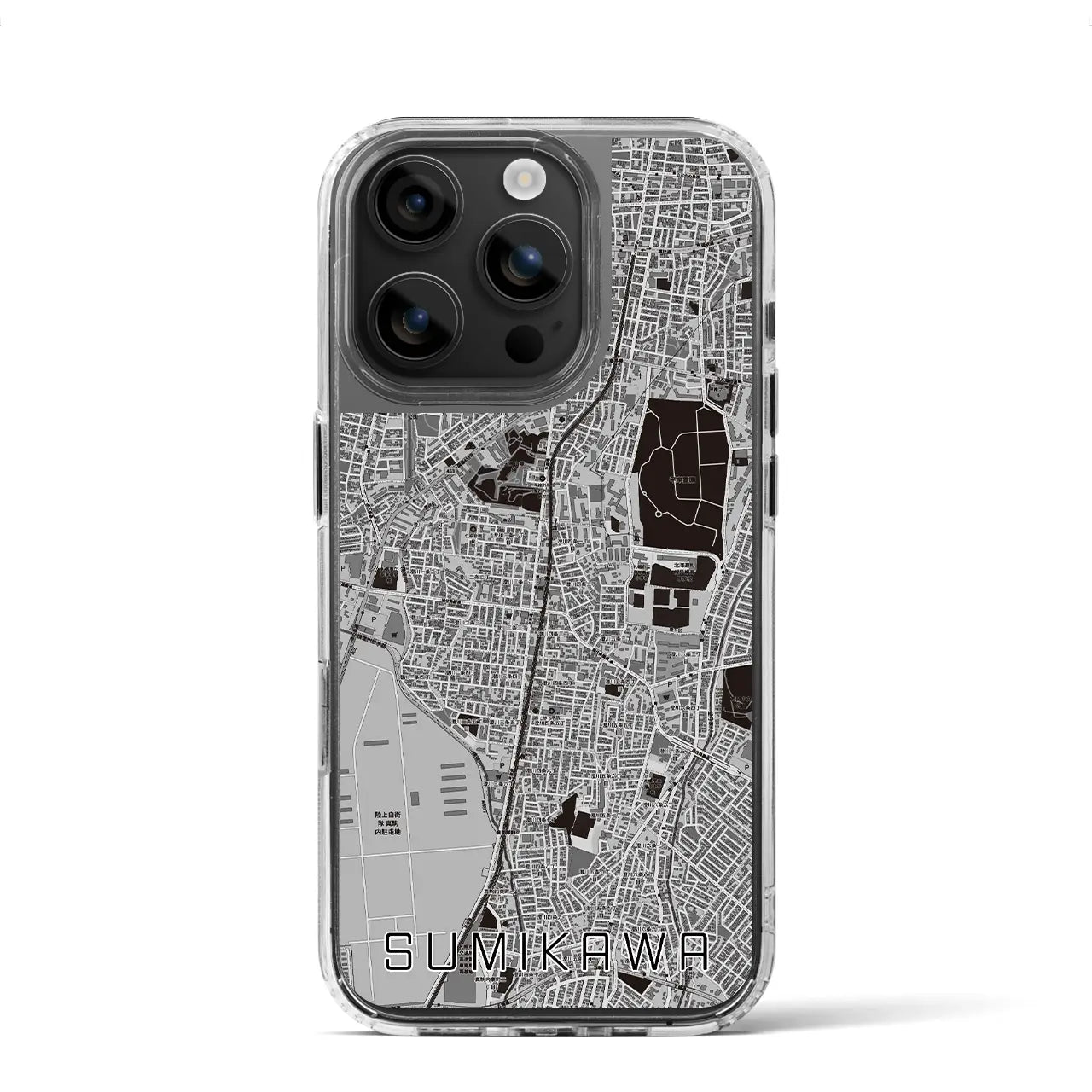 【澄川(北海道)】地図柄iPhoneケース(MagSafeタイプ)