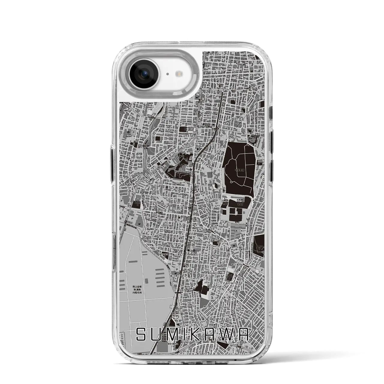 【澄川(北海道)】地図柄iPhoneケース(MagSafeタイプ)