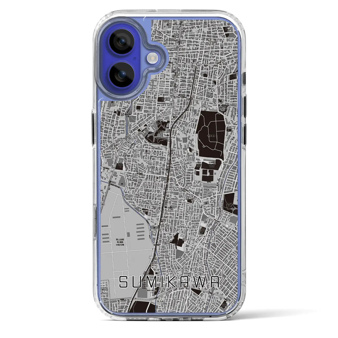 【澄川(北海道)】地図柄iPhoneケース(MagSafeタイプ)