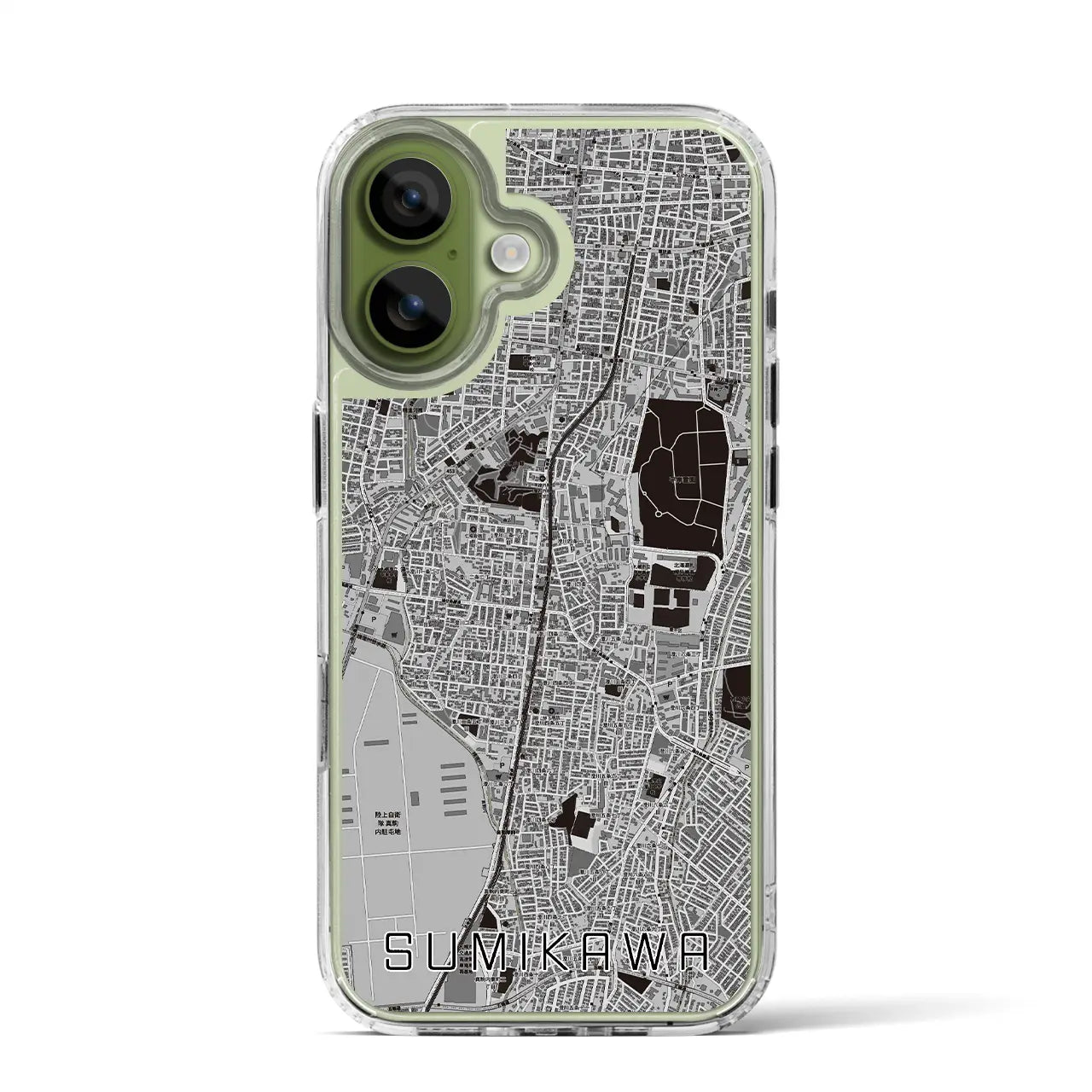 【澄川(北海道)】地図柄iPhoneケース(MagSafeタイプ)