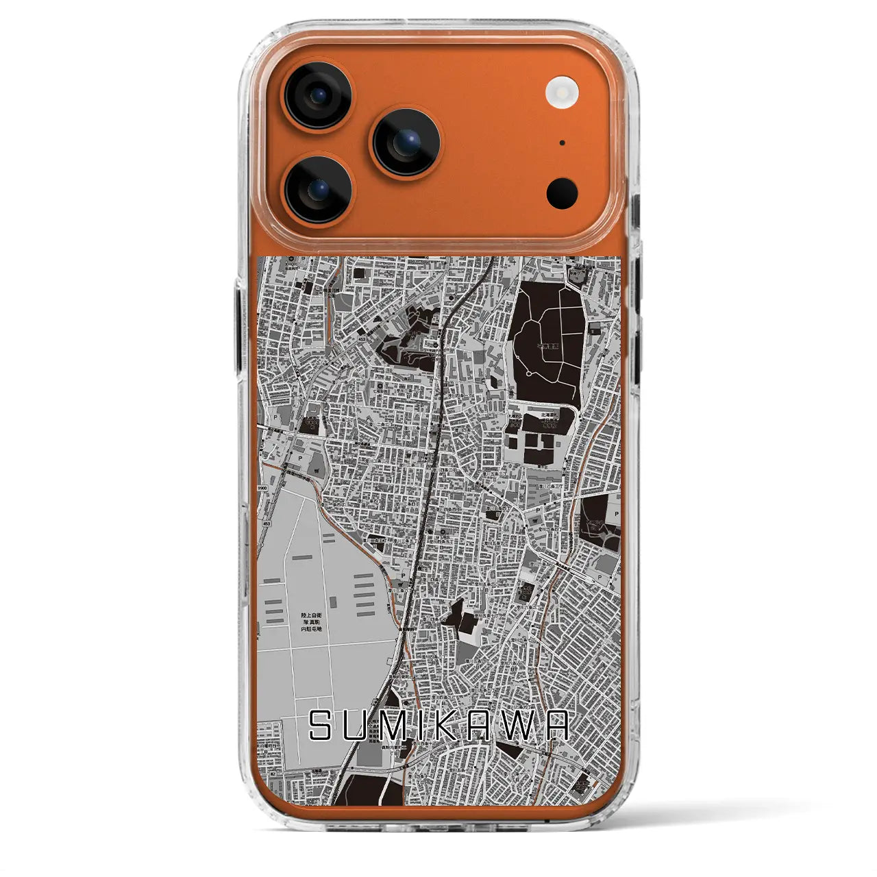 【澄川(北海道)】地図柄iPhoneケース(MagSafeタイプ)
